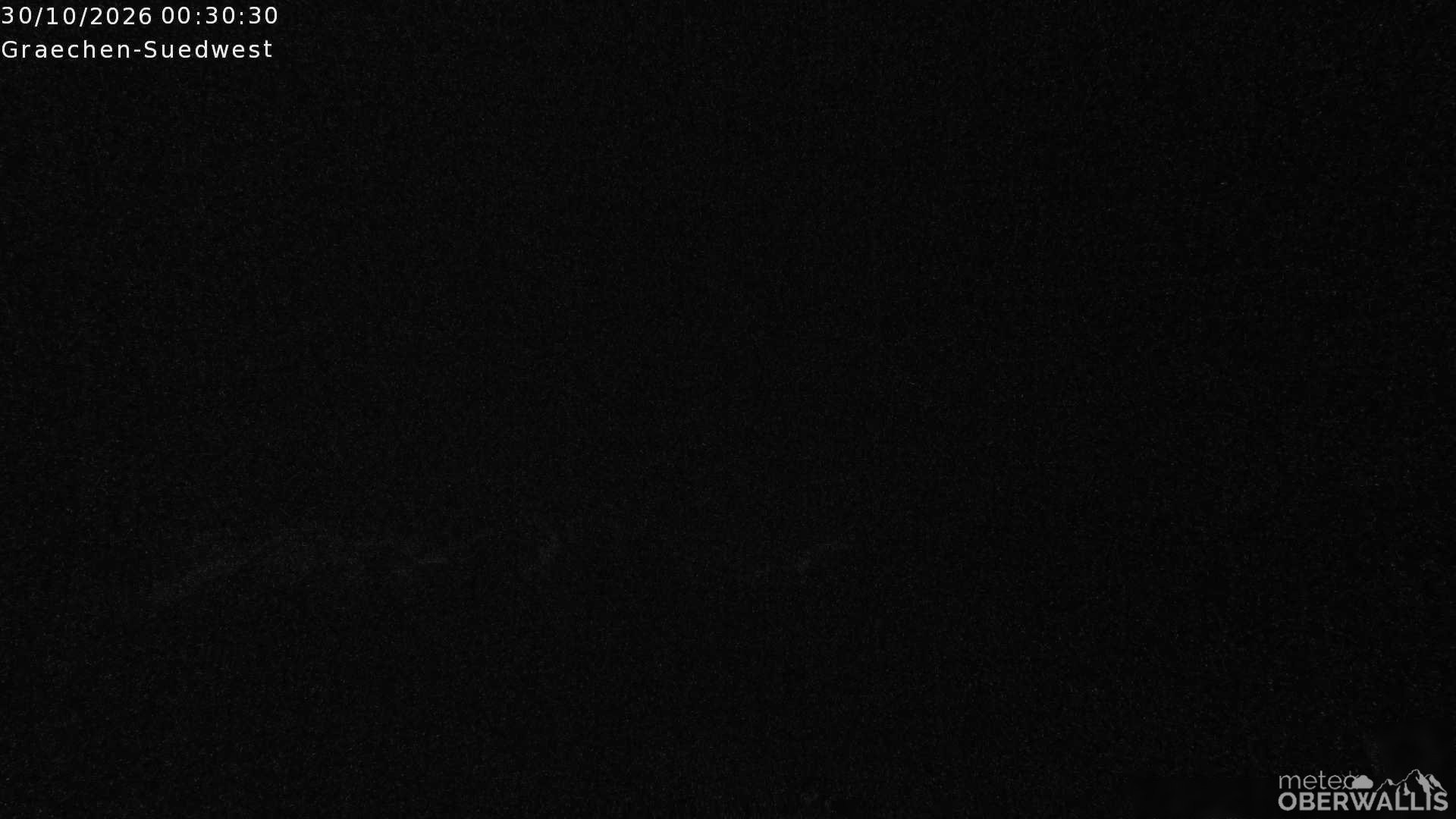 Archiv Foto Webcam Grächen - Blick nach Süd-West