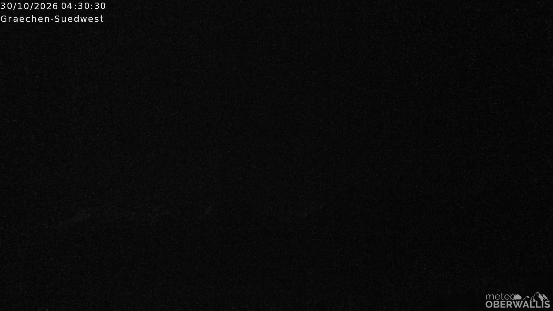 Archiv Foto Webcam Grächen - Blick nach Süd-West