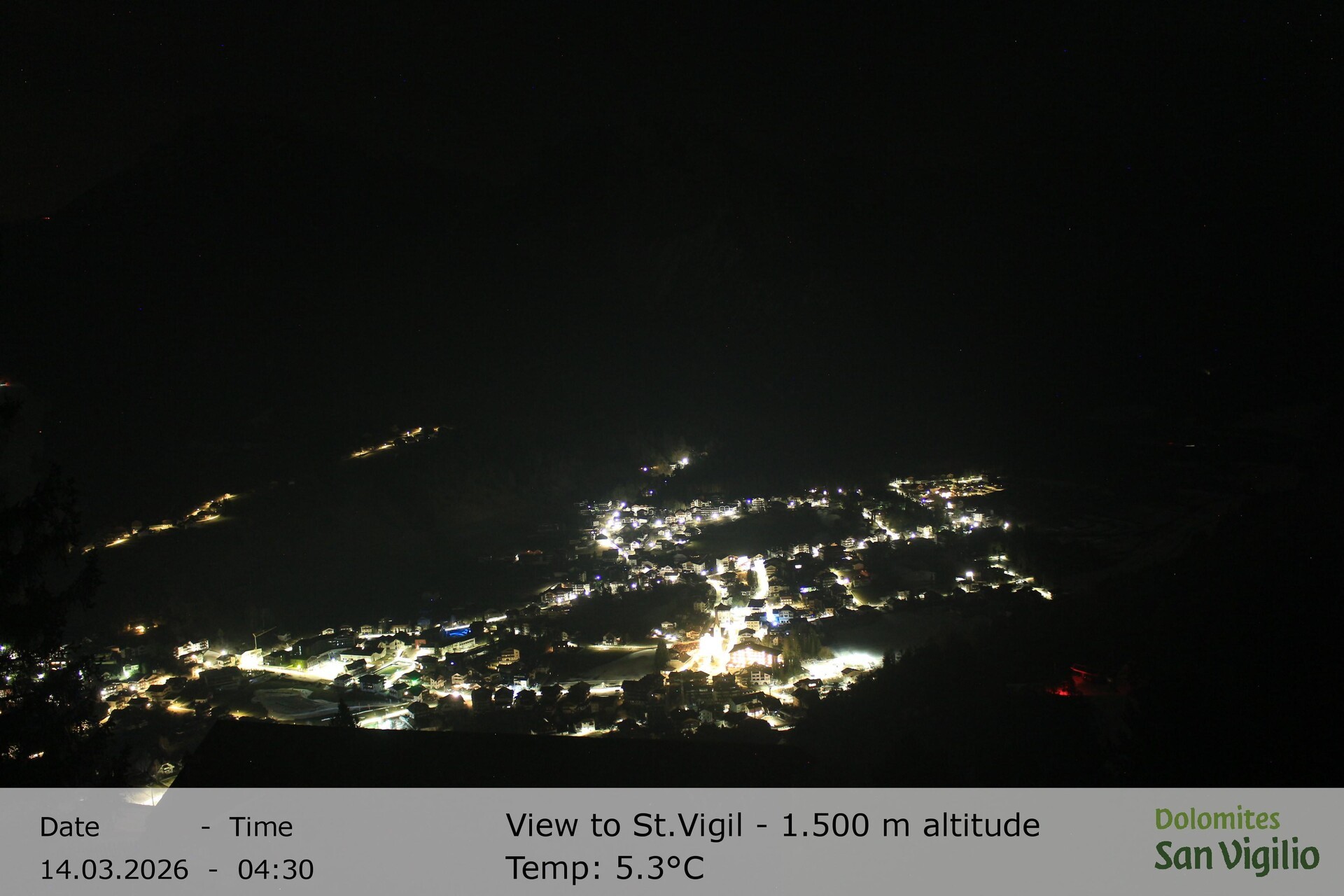 Archived image Webcam San Vigilio in South Tyrol at 1.500 m