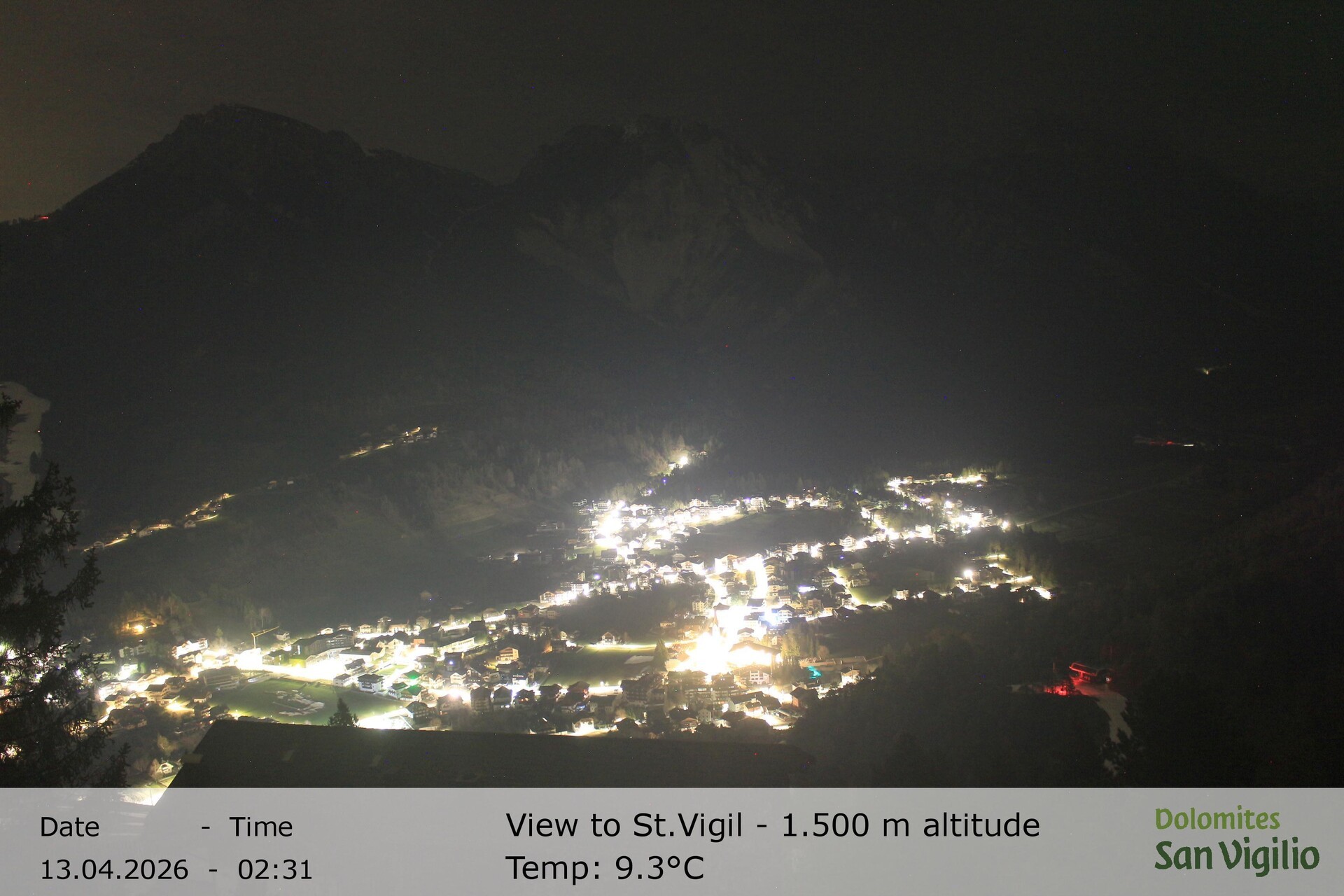 Archived image Webcam San Vigilio in South Tyrol at 1.500 m