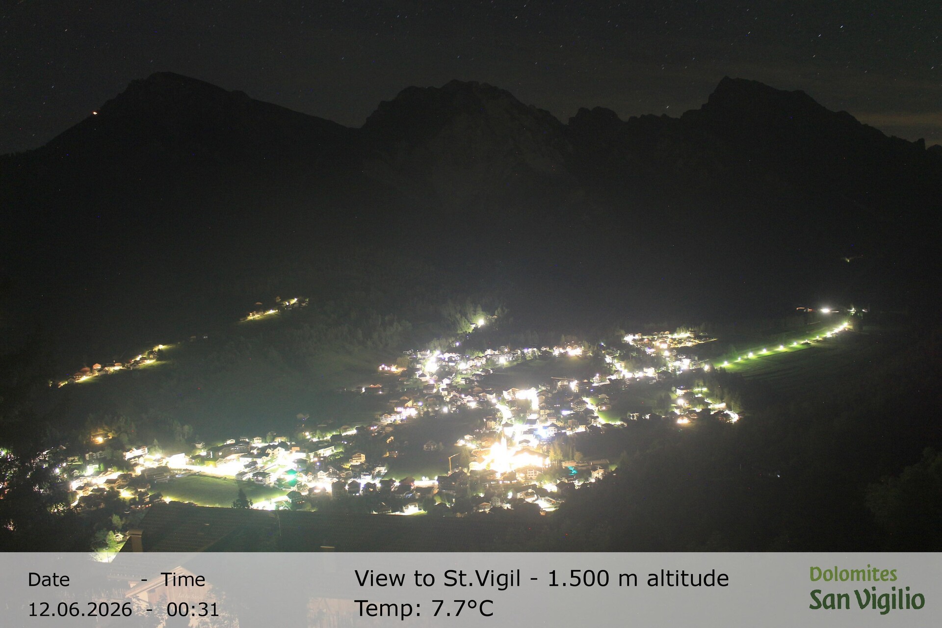 Archived image Webcam San Vigilio in South Tyrol at 1.500 m