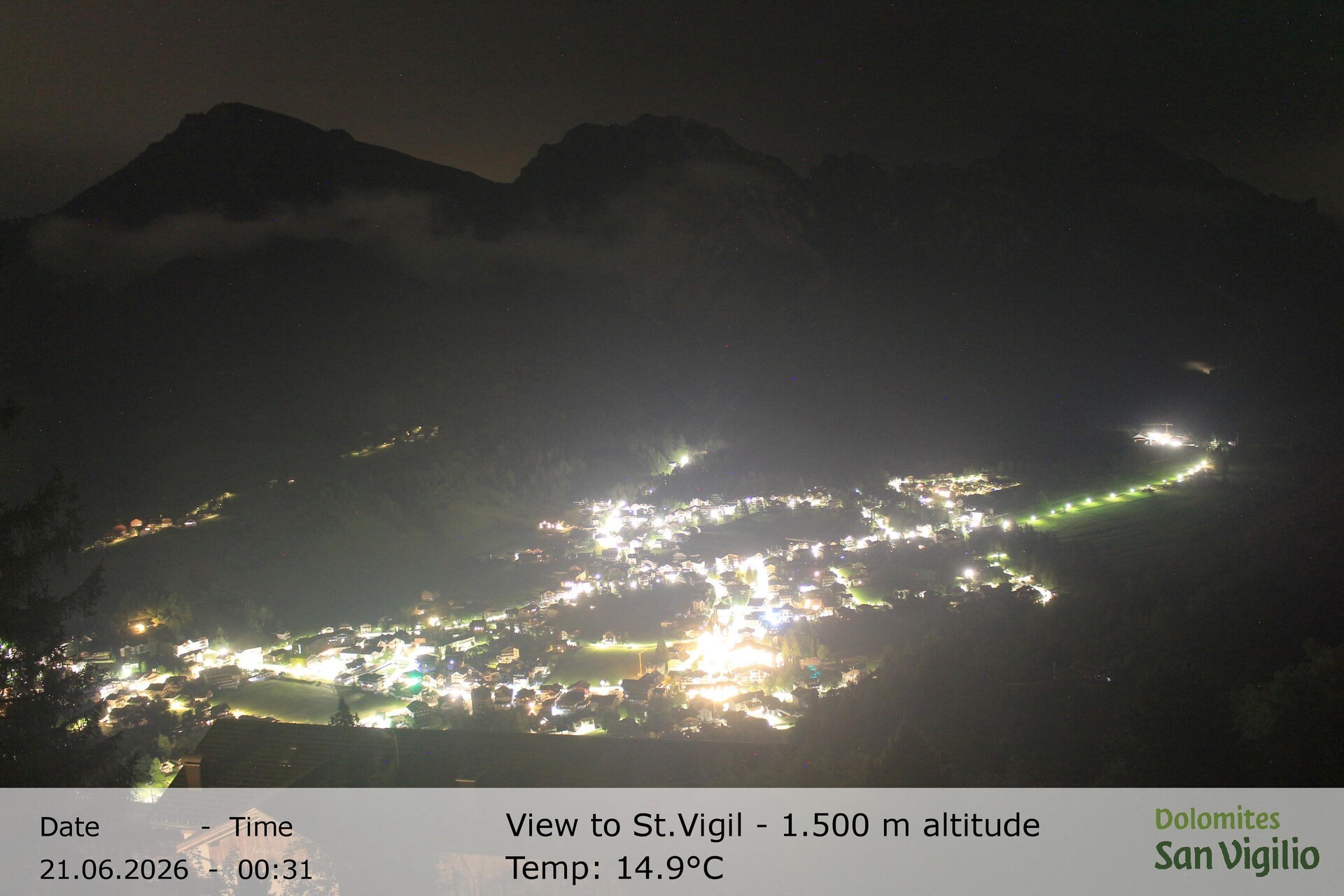 Archived image Webcam San Vigilio in South Tyrol at 1.500 m
