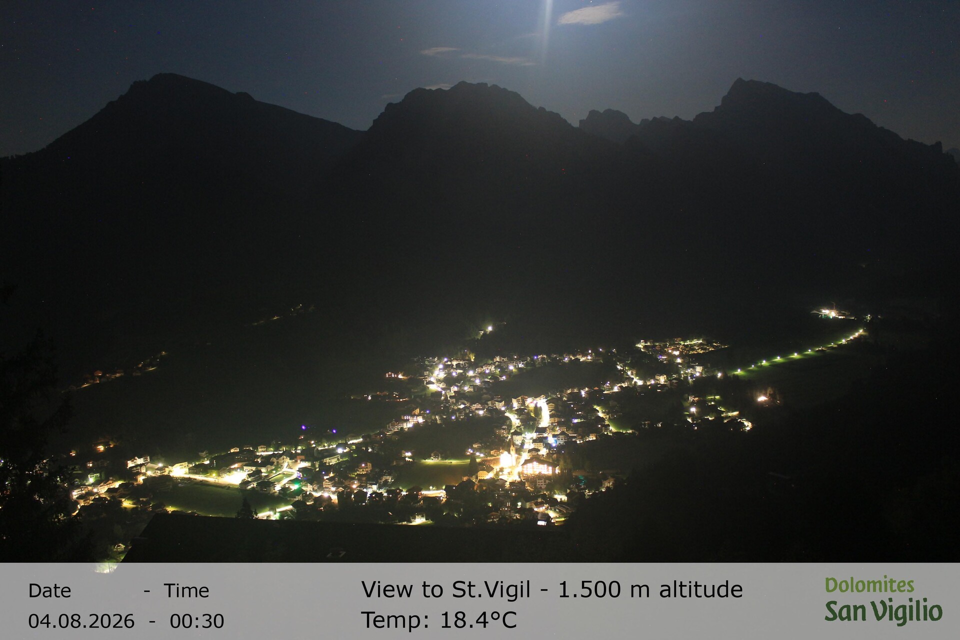 Archived image Webcam San Vigilio in South Tyrol at 1.500 m