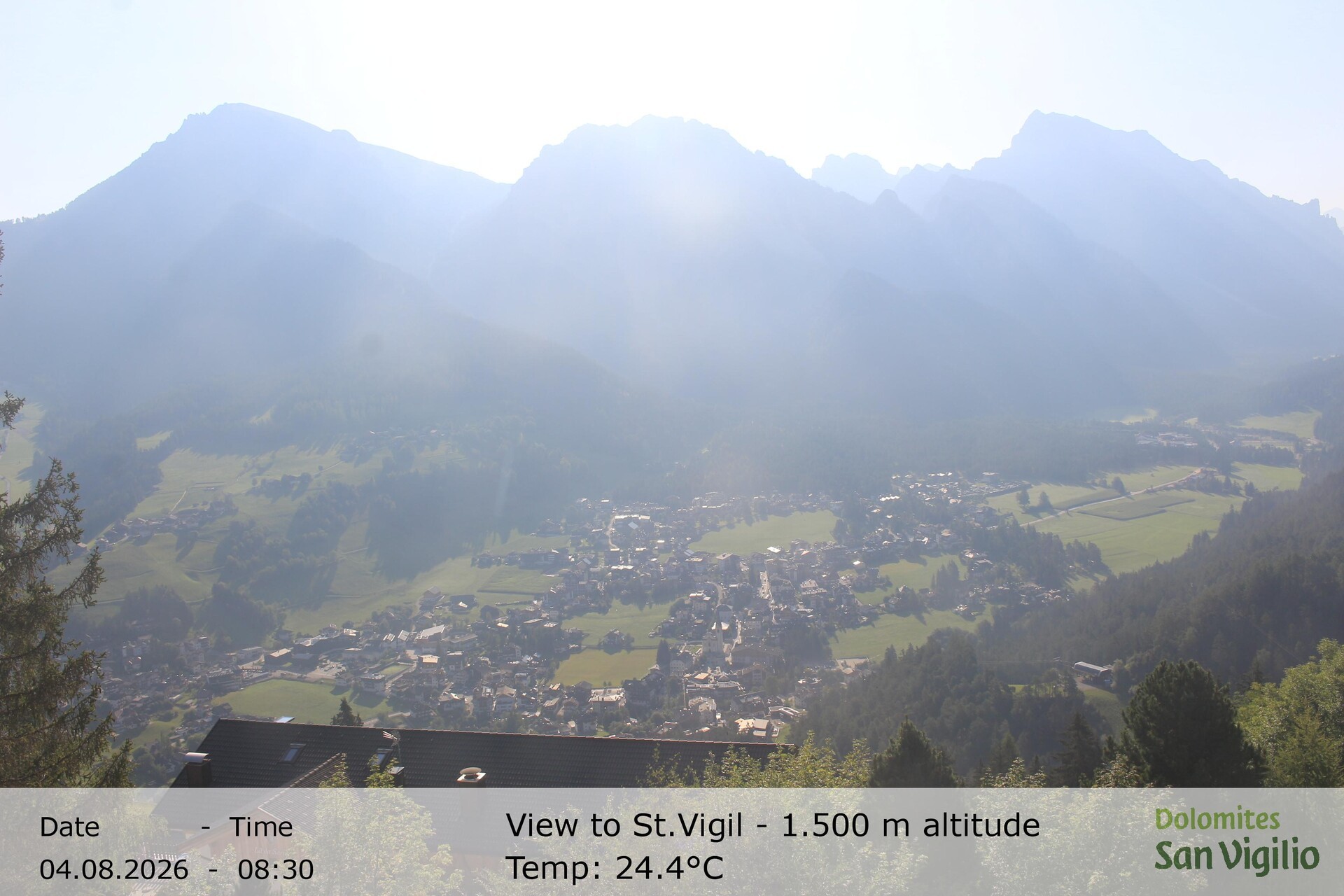 Archived image Webcam San Vigilio in South Tyrol at 1.500 m
