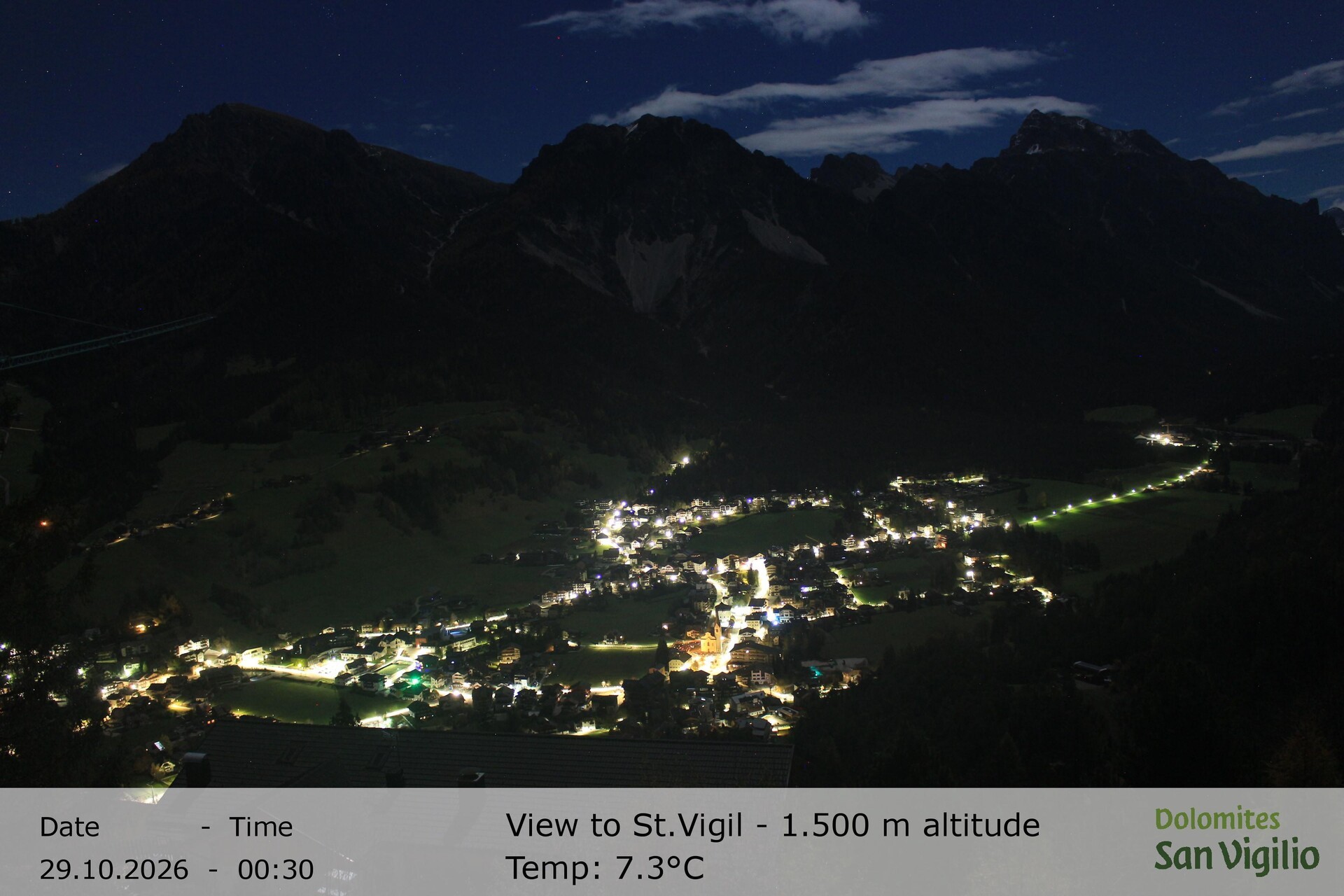 Archived image Webcam San Vigilio in South Tyrol at 1.500 m