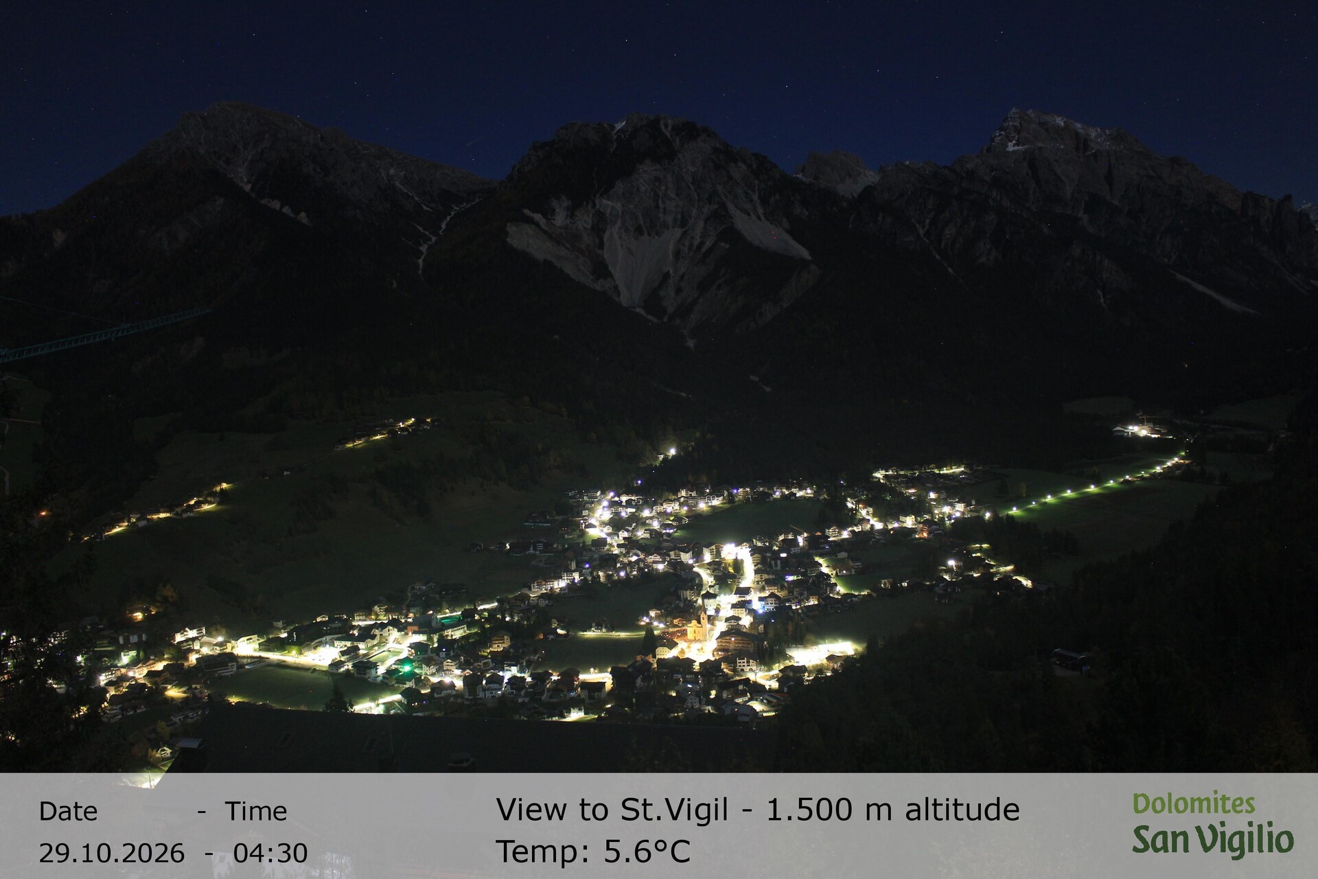 Archived image Webcam San Vigilio in South Tyrol at 1.500 m