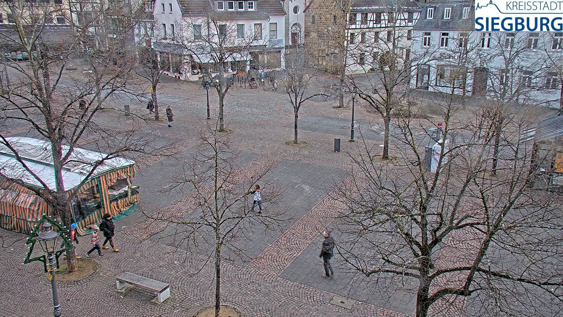 Archiv Foto Webcam Siegburg (Nordrhein-Westfalen) - Blick auf Marktplatz
