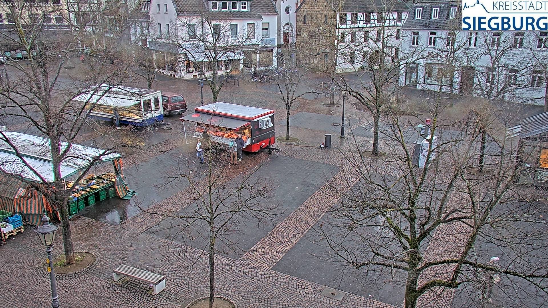 Archiv Foto Webcam Siegburg (Nordrhein-Westfalen) - Blick auf Marktplatz