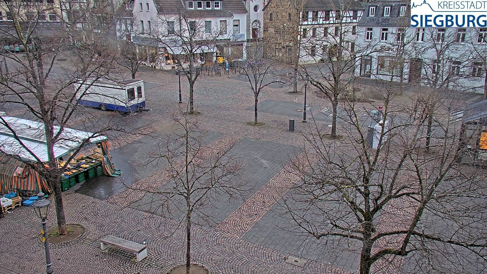 Archiv Foto Webcam Siegburg (Nordrhein-Westfalen) - Blick auf Marktplatz
