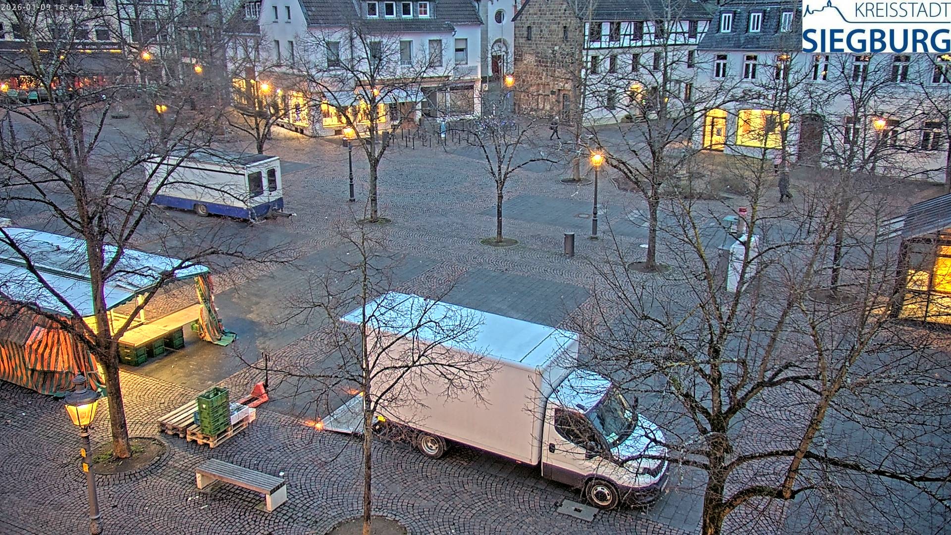 Archiv Foto Webcam Siegburg (Nordrhein-Westfalen) - Blick auf Marktplatz