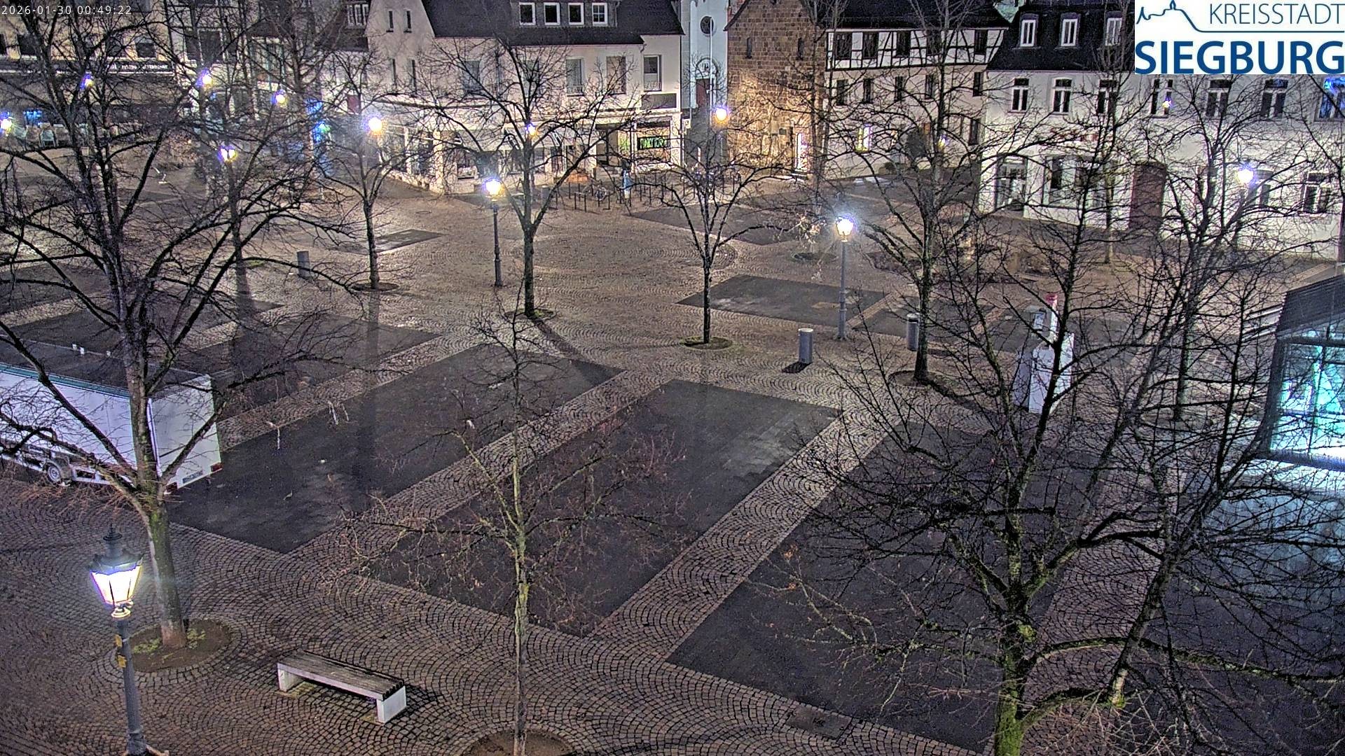 Archived image Webcam Siegburg (Noth Rhine-Westphalia) - View towards market square