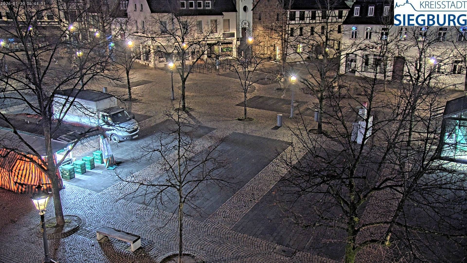 Archived image Webcam Siegburg (Noth Rhine-Westphalia) - View towards market square