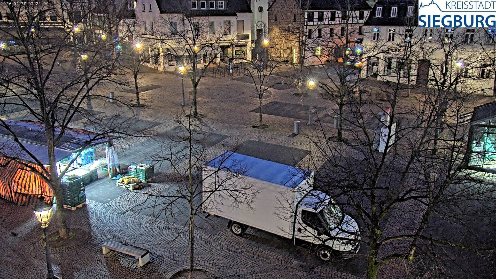 Archived image Webcam Siegburg (Noth Rhine-Westphalia) - View towards market square