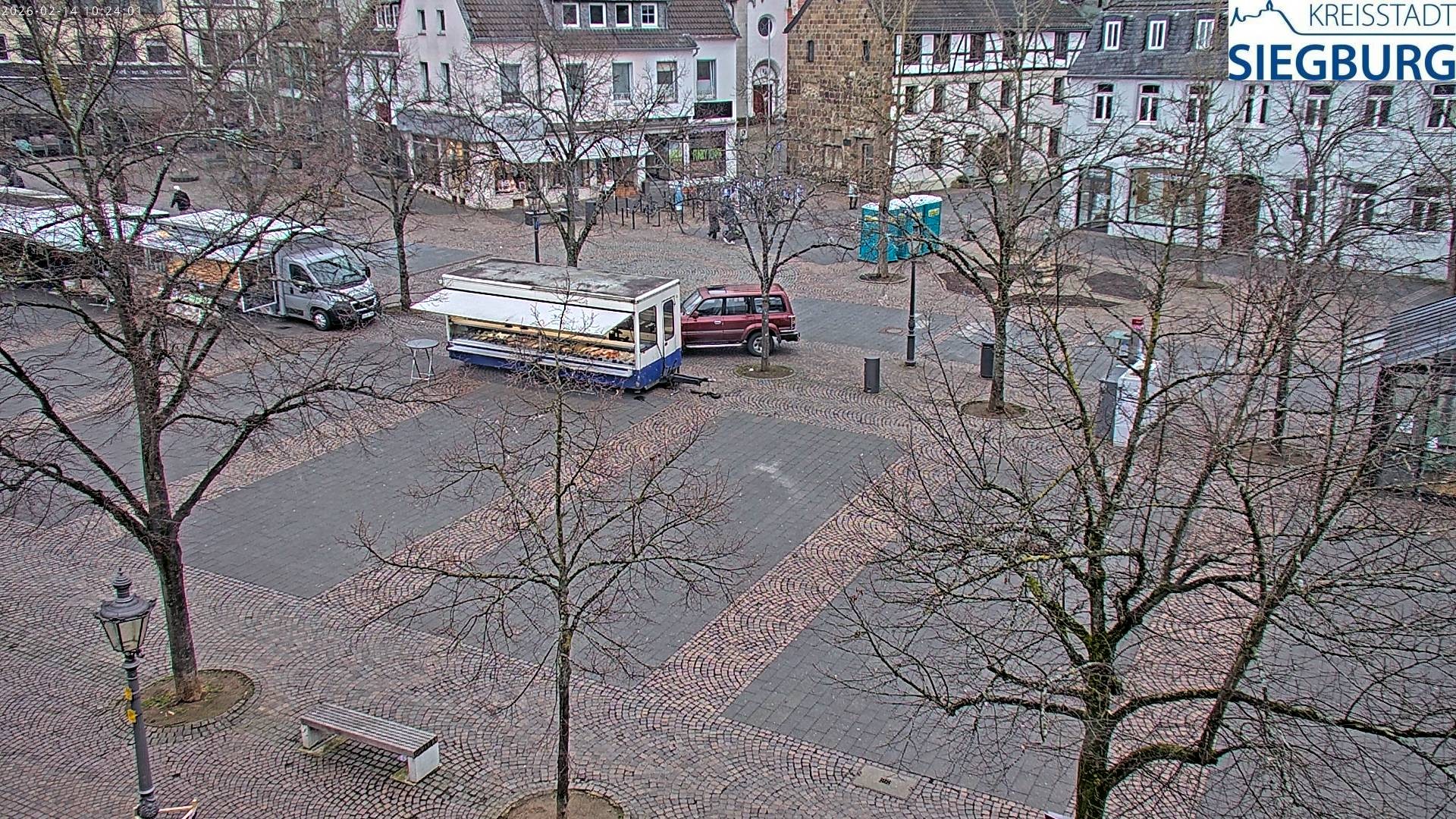 Archiv Foto Webcam Siegburg (Nordrhein-Westfalen) - Blick auf Marktplatz