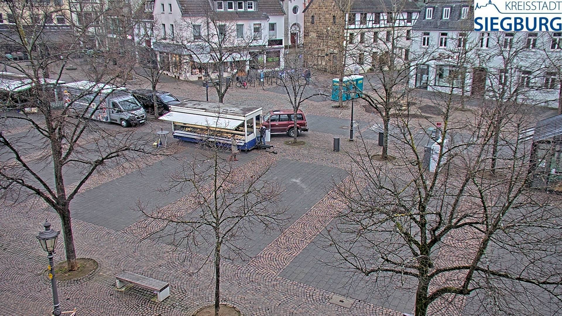 Archiv Foto Webcam Siegburg (Nordrhein-Westfalen) - Blick auf Marktplatz