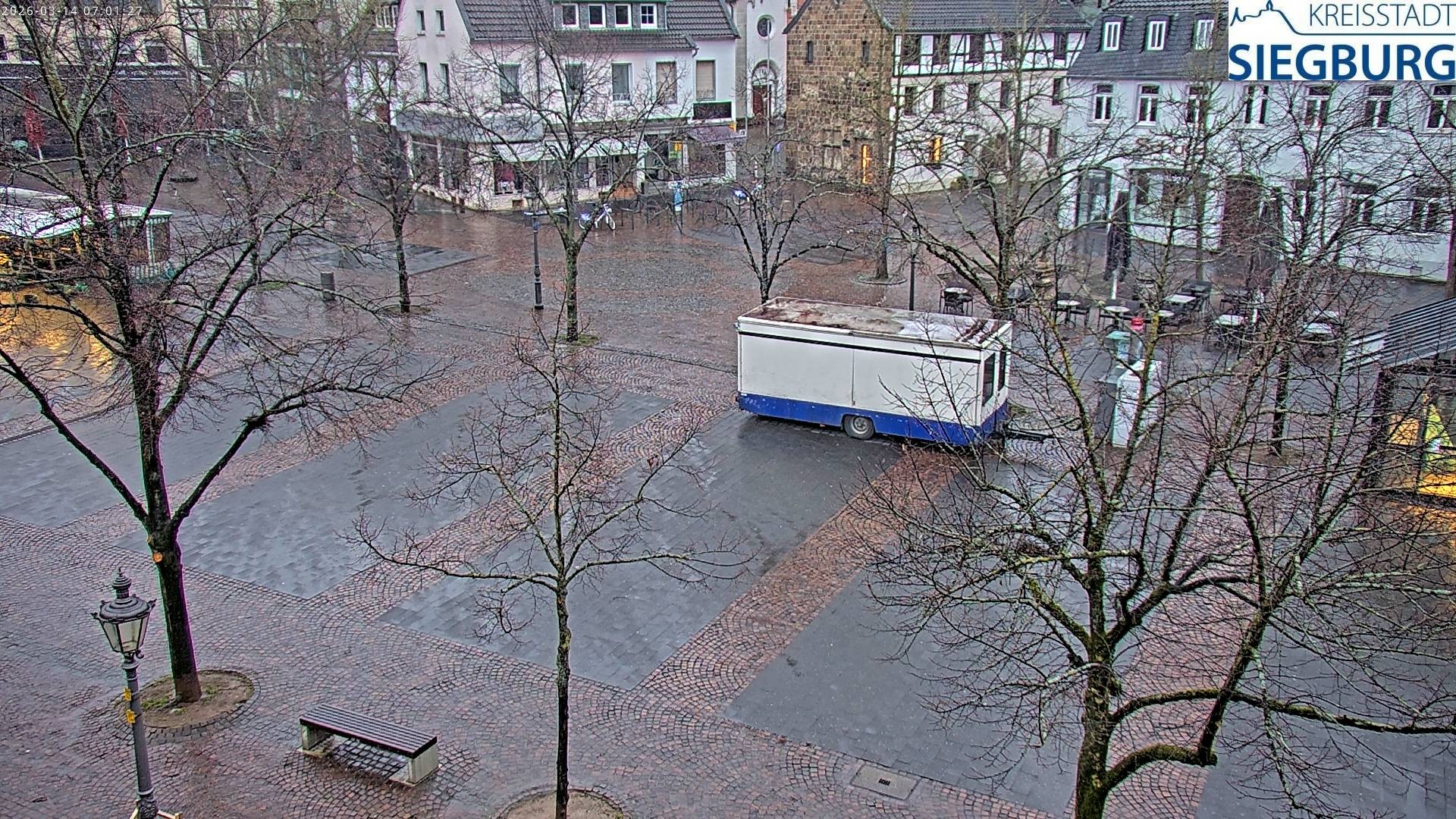 Archiv Foto Webcam Siegburg (Nordrhein-Westfalen) - Blick auf Marktplatz