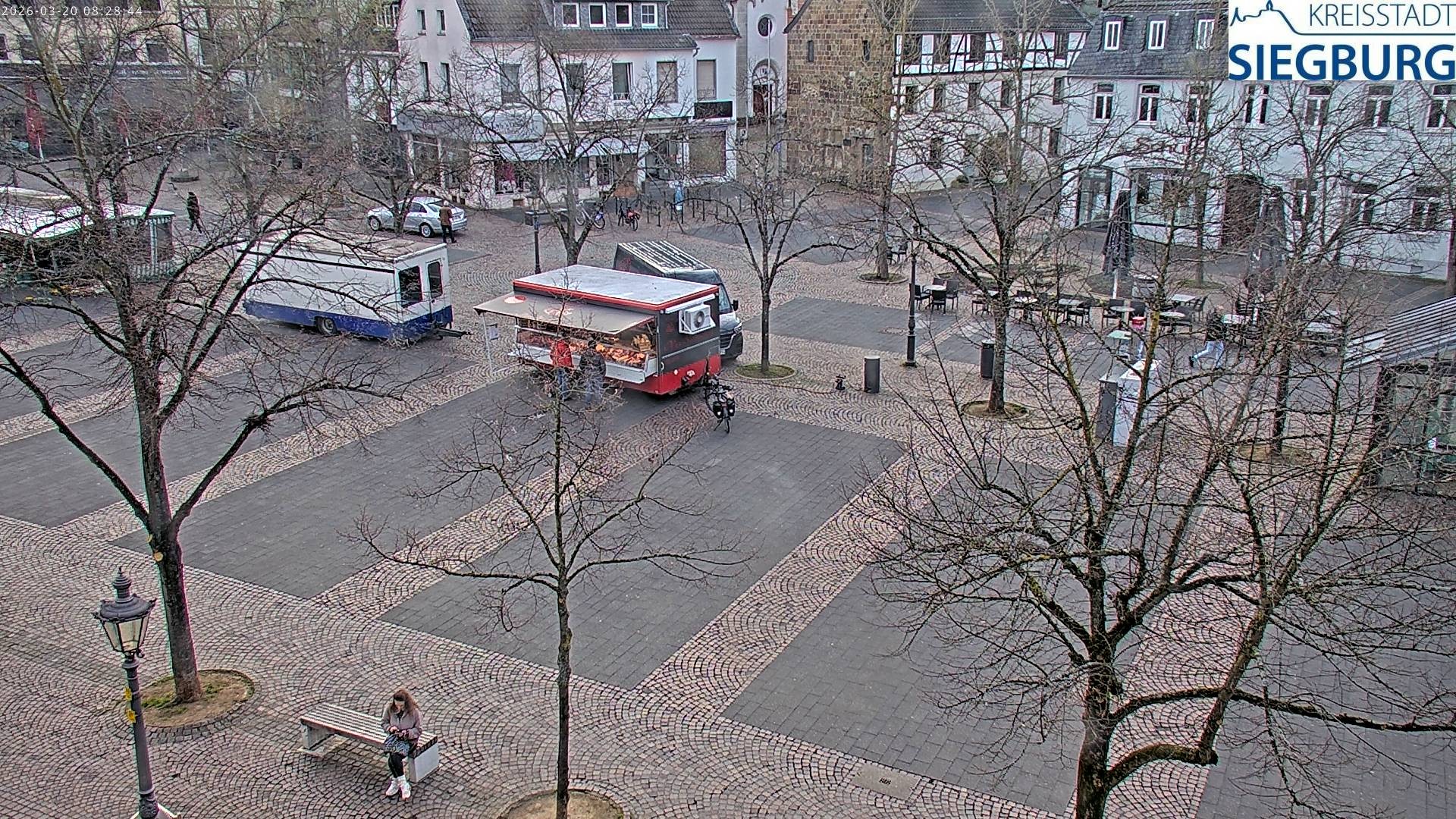 Archiv Foto Webcam Siegburg (Nordrhein-Westfalen) - Blick auf Marktplatz