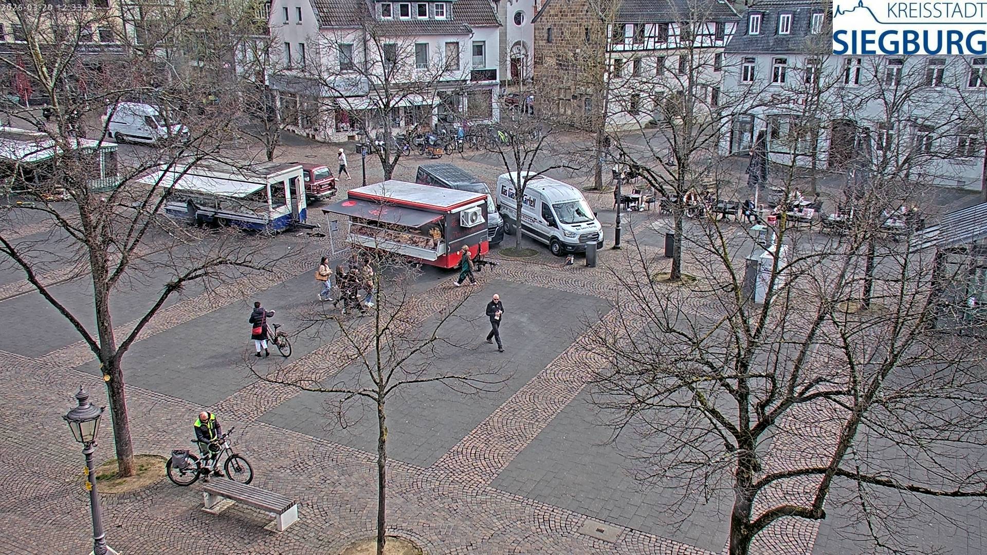 Archiv Foto Webcam Siegburg (Nordrhein-Westfalen) - Blick auf Marktplatz