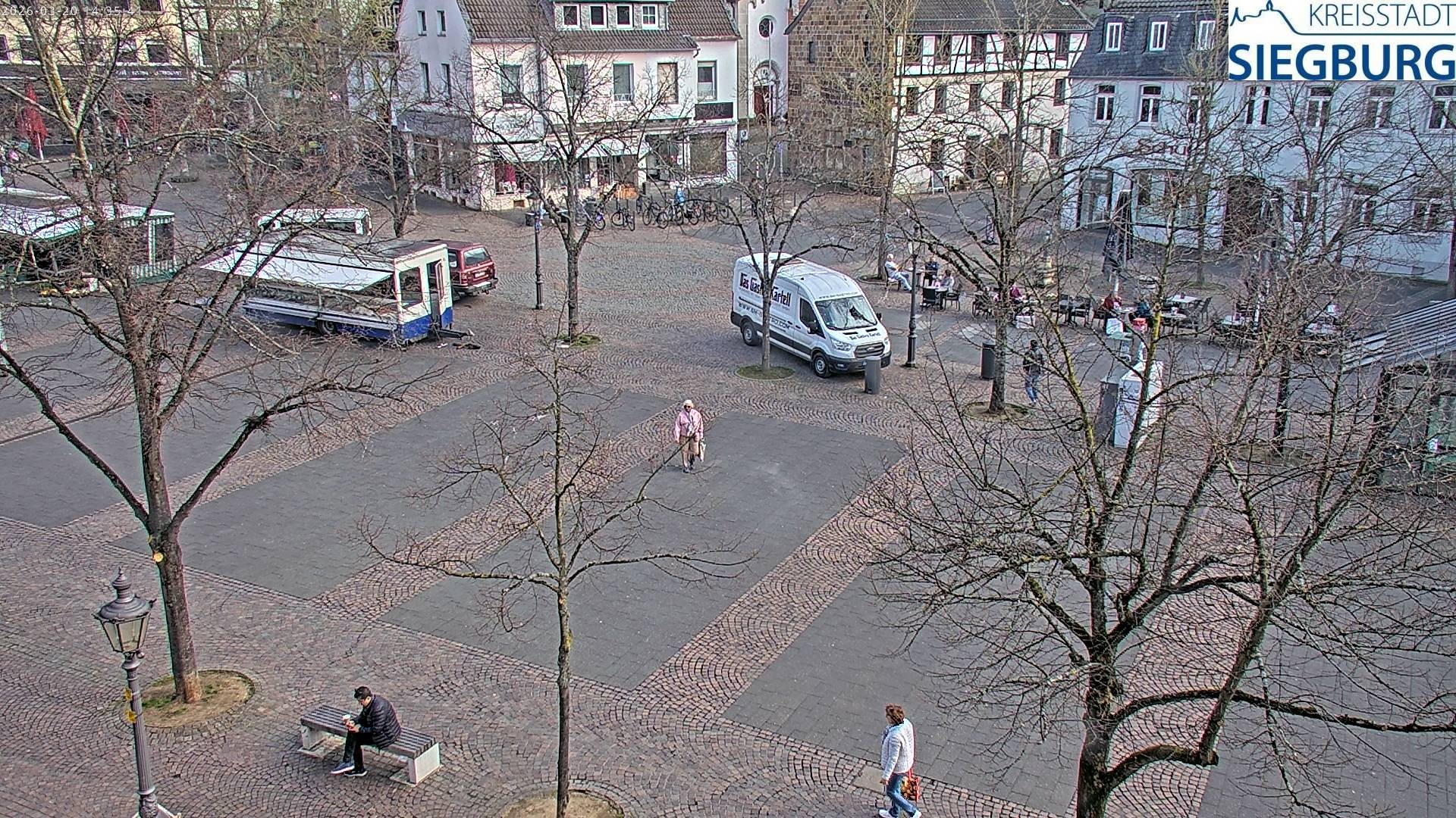 Archiv Foto Webcam Siegburg (Nordrhein-Westfalen) - Blick auf Marktplatz