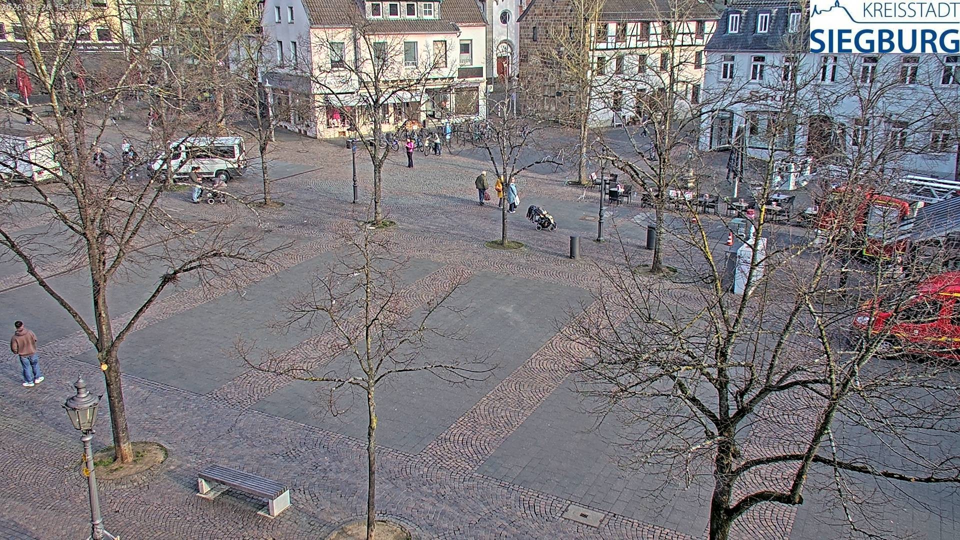 Archiv Foto Webcam Siegburg (Nordrhein-Westfalen) - Blick auf Marktplatz
