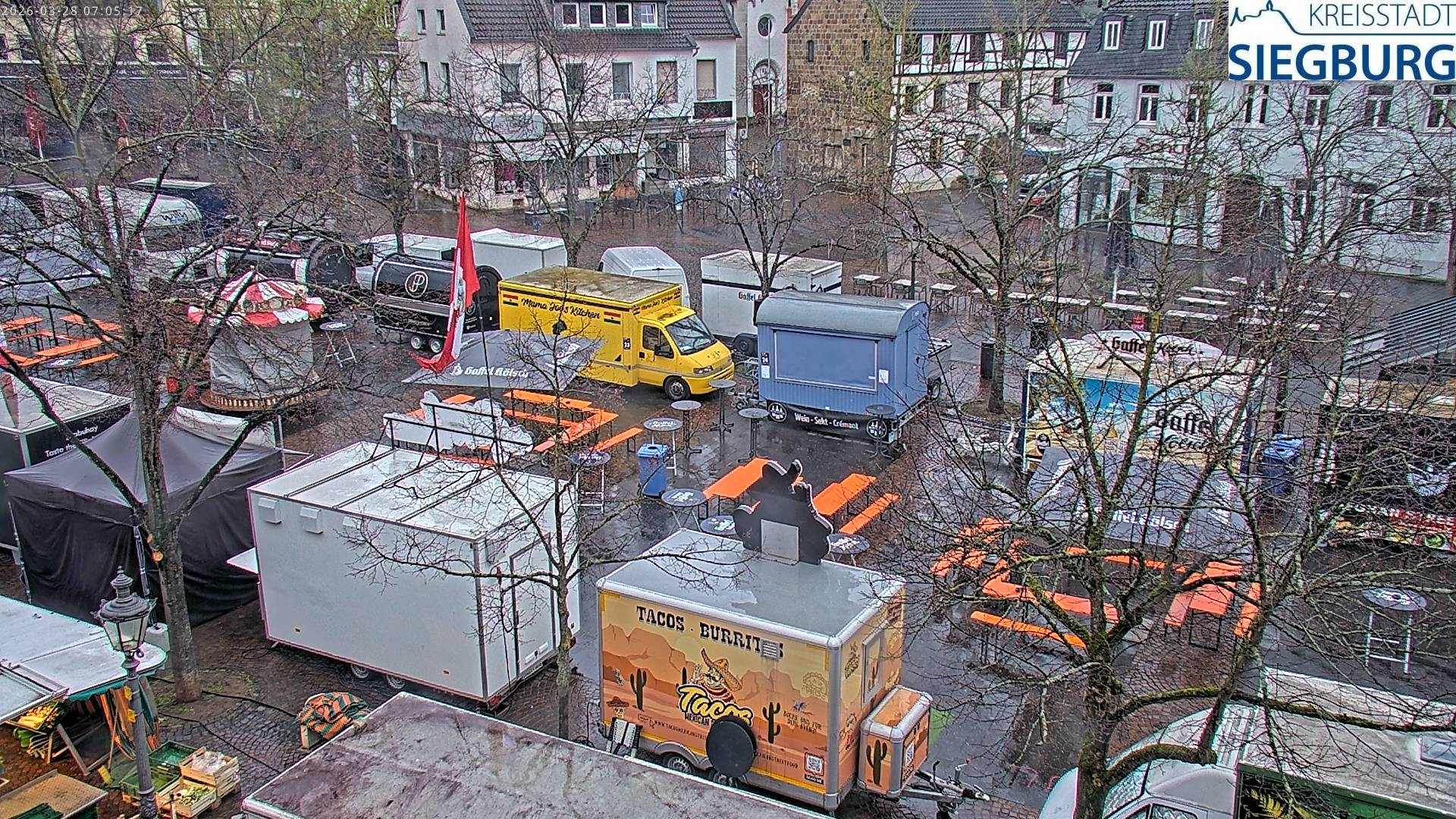 Archiv Foto Webcam Siegburg (Nordrhein-Westfalen) - Blick auf Marktplatz