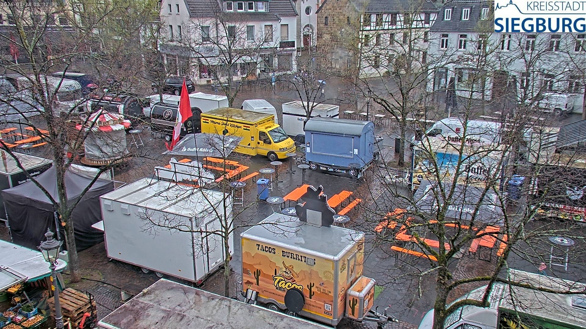 Archiv Foto Webcam Siegburg (Nordrhein-Westfalen) - Blick auf Marktplatz