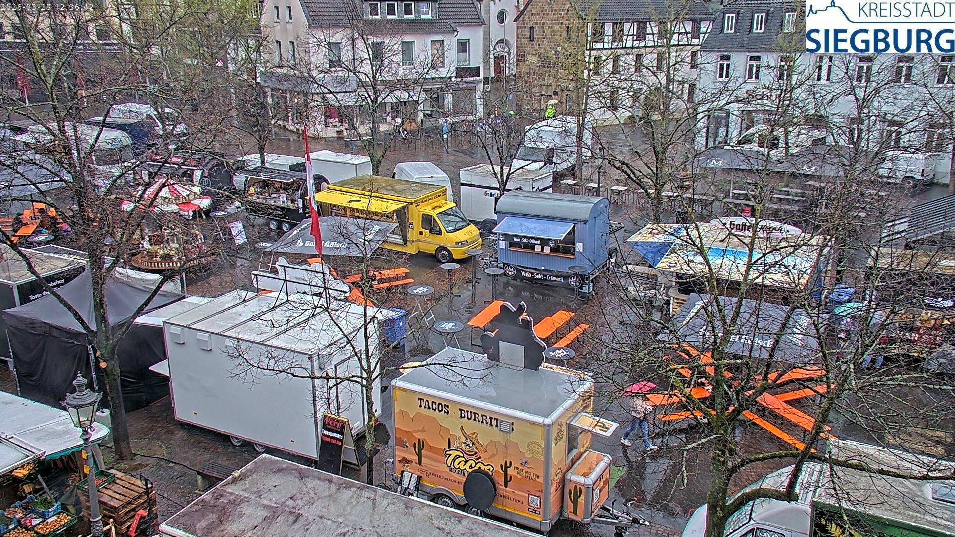 Archiv Foto Webcam Siegburg (Nordrhein-Westfalen) - Blick auf Marktplatz