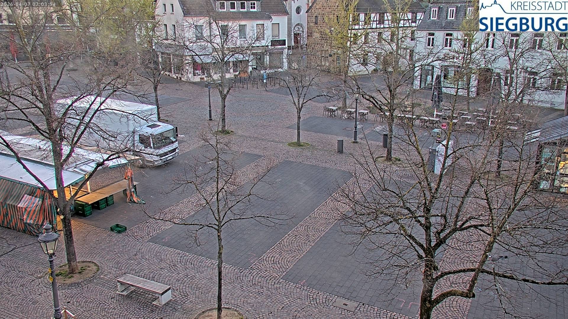 Archiv Foto Webcam Siegburg (Nordrhein-Westfalen) - Blick auf Marktplatz
