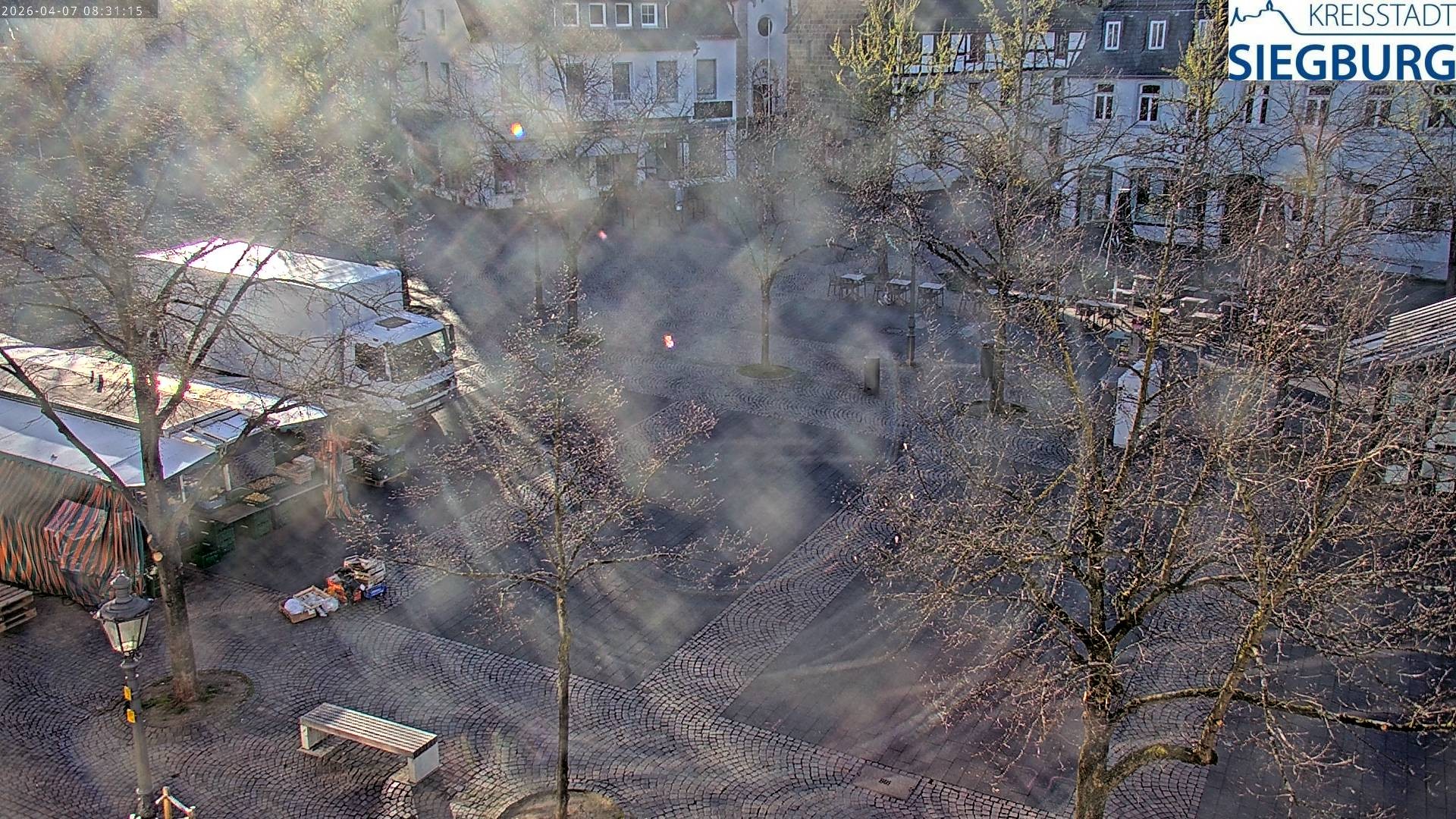 Archiv Foto Webcam Siegburg (Nordrhein-Westfalen) - Blick auf Marktplatz