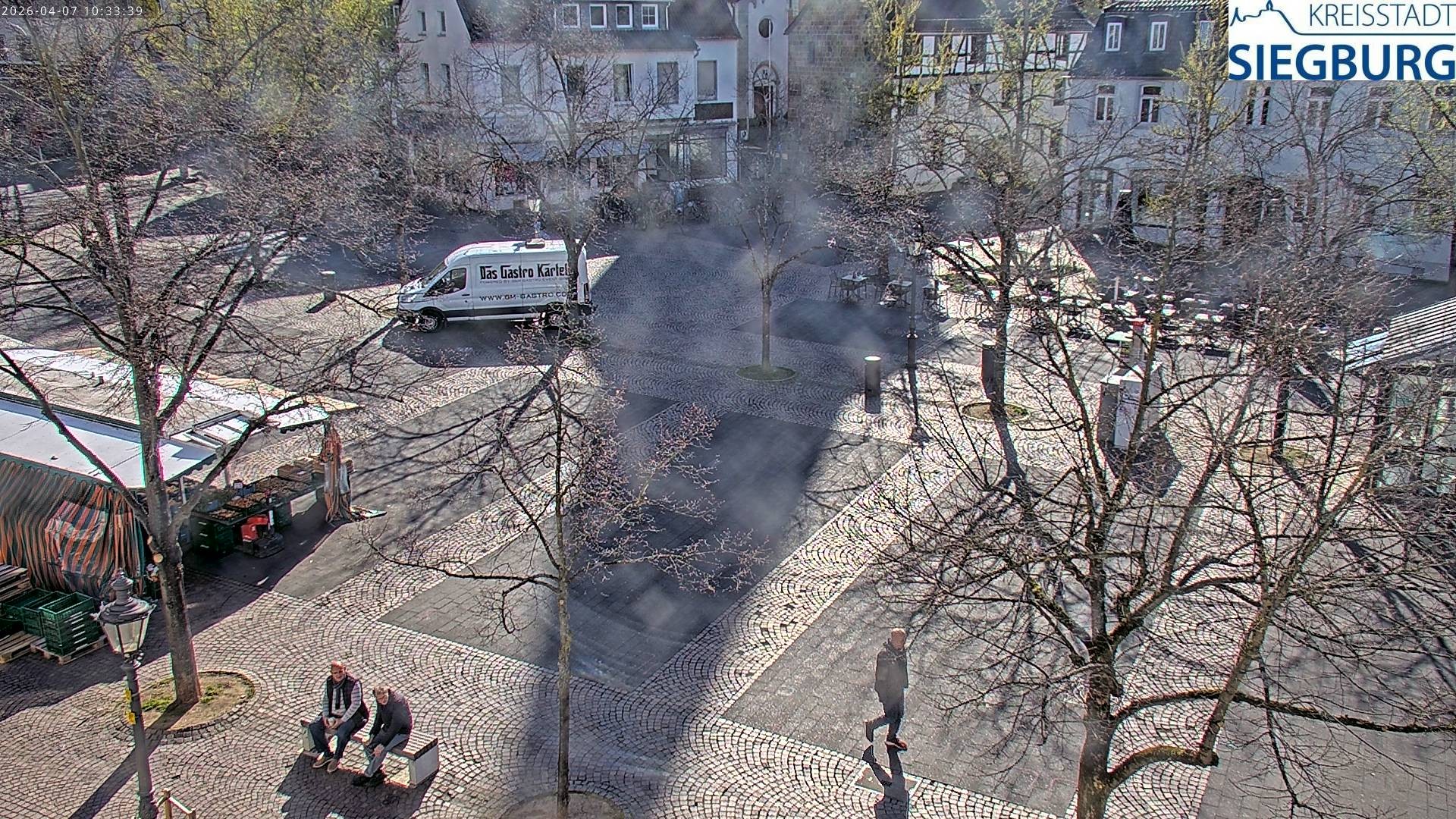 Archiv Foto Webcam Siegburg (Nordrhein-Westfalen) - Blick auf Marktplatz