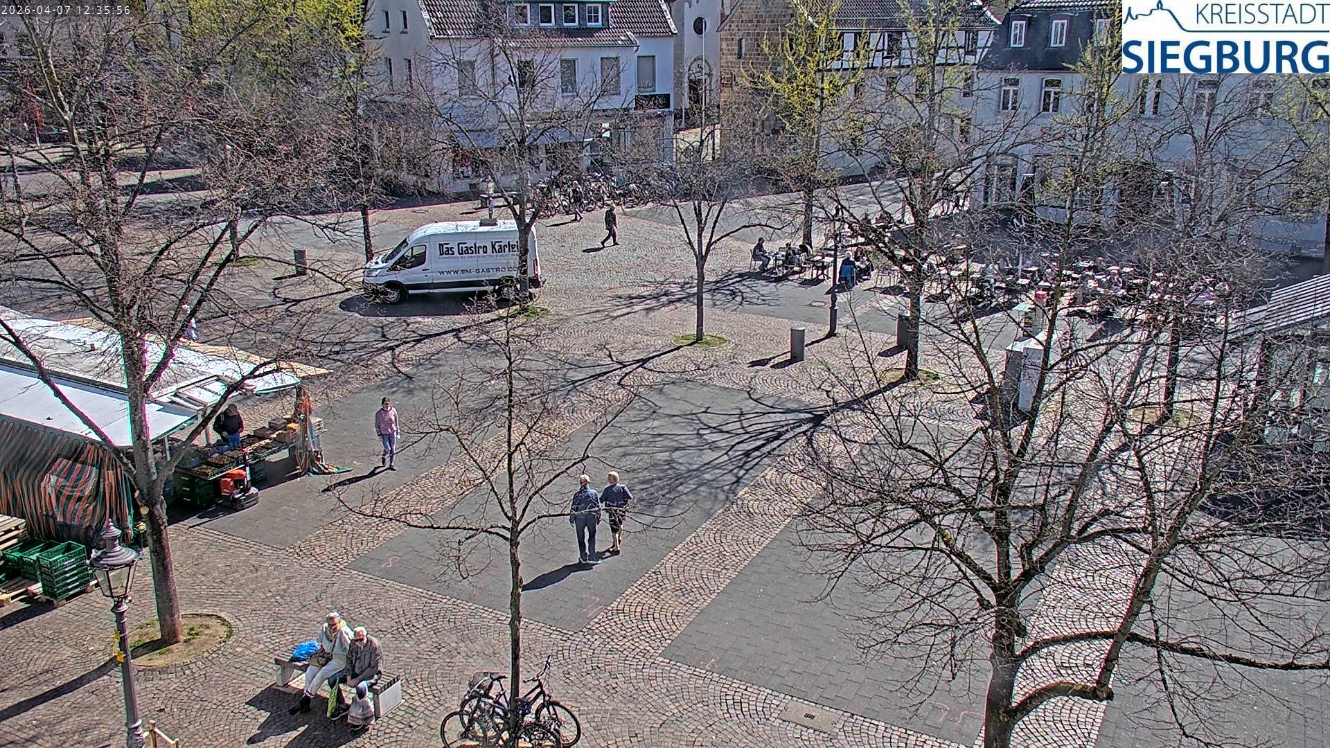 Archiv Foto Webcam Siegburg (Nordrhein-Westfalen) - Blick auf Marktplatz