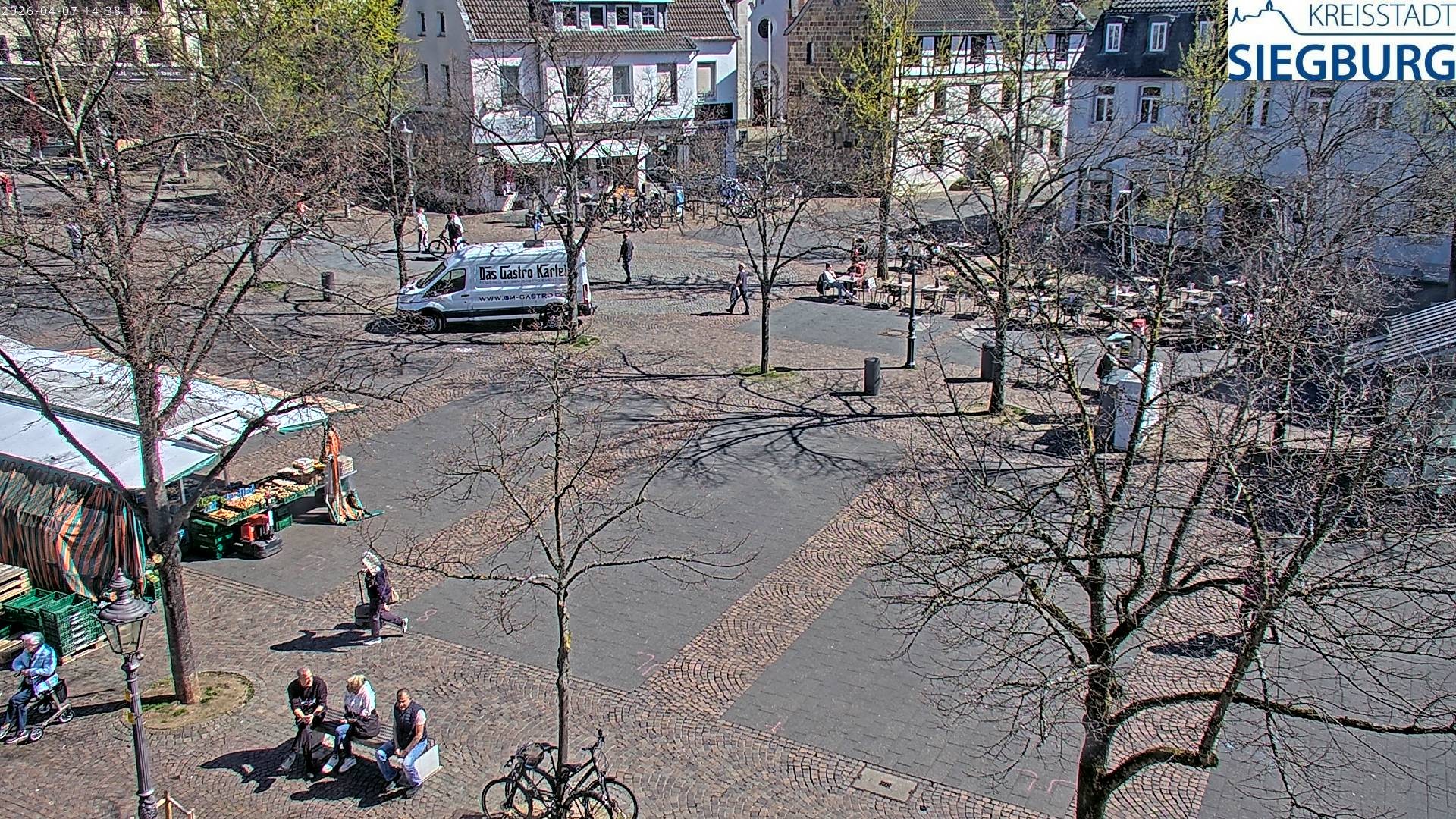 Archiv Foto Webcam Siegburg (Nordrhein-Westfalen) - Blick auf Marktplatz