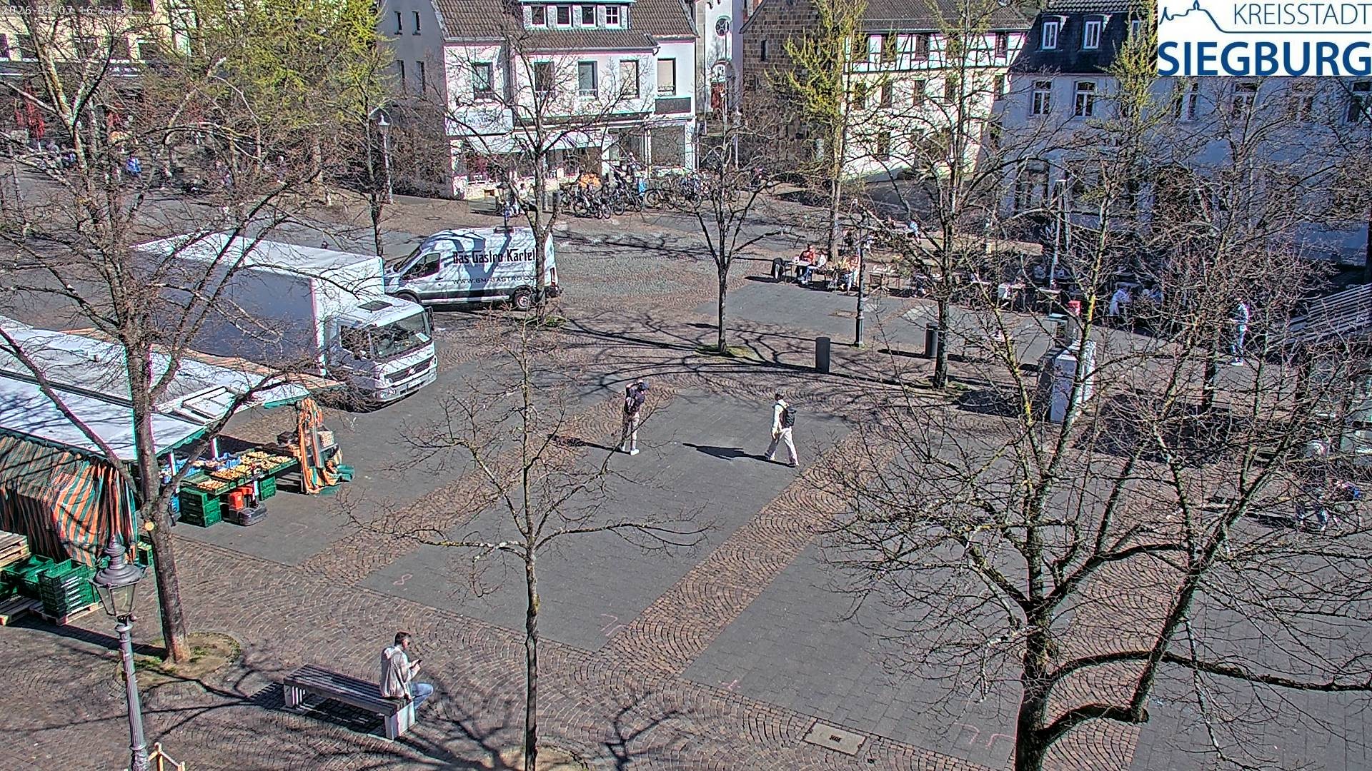 Archiv Foto Webcam Siegburg (Nordrhein-Westfalen) - Blick auf Marktplatz