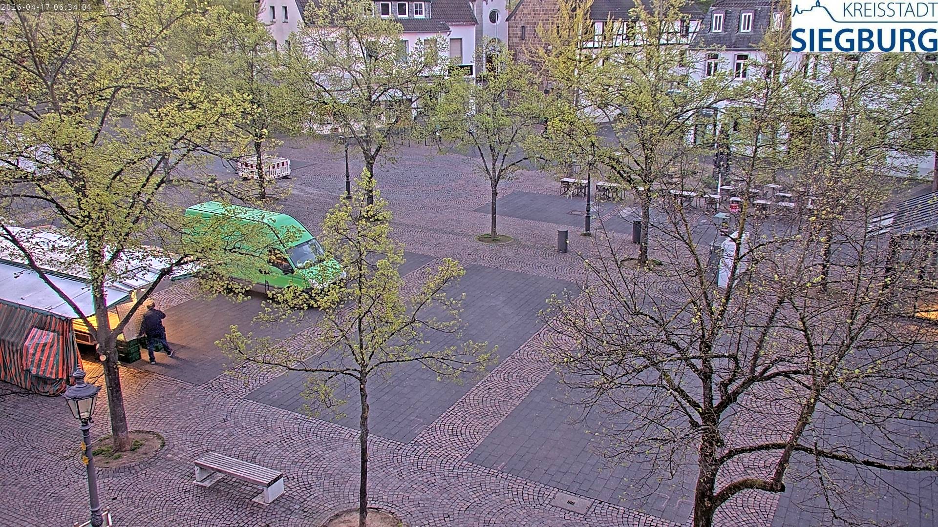 Archiv Foto Webcam Siegburg (Nordrhein-Westfalen) - Blick auf Marktplatz
