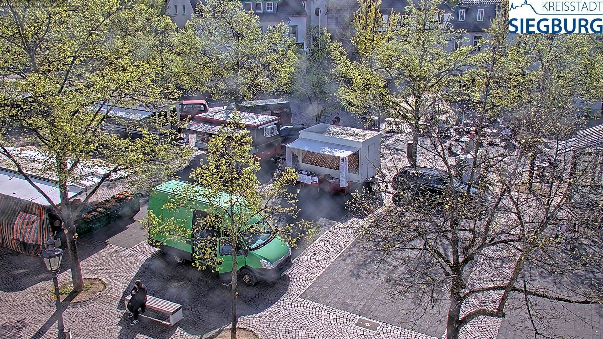 Archiv Foto Webcam Siegburg (Nordrhein-Westfalen) - Blick auf Marktplatz