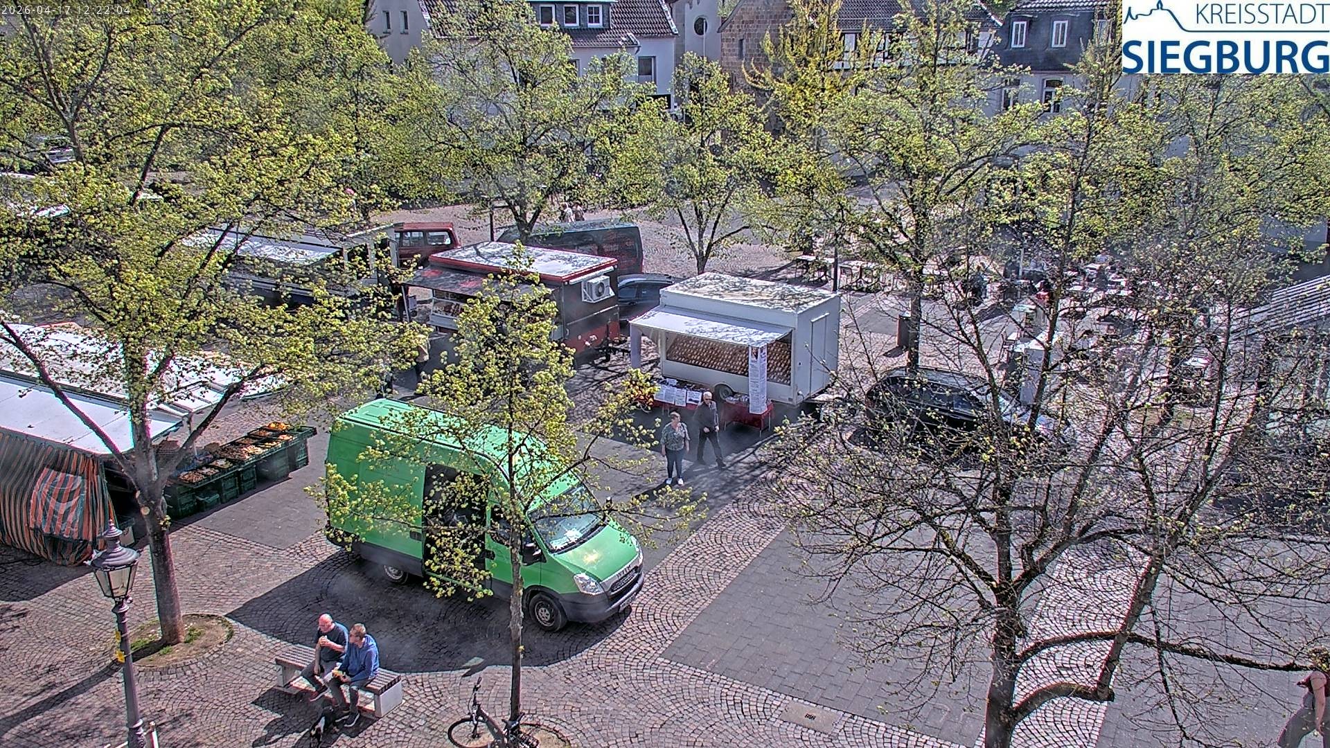 Archiv Foto Webcam Siegburg (Nordrhein-Westfalen) - Blick auf Marktplatz