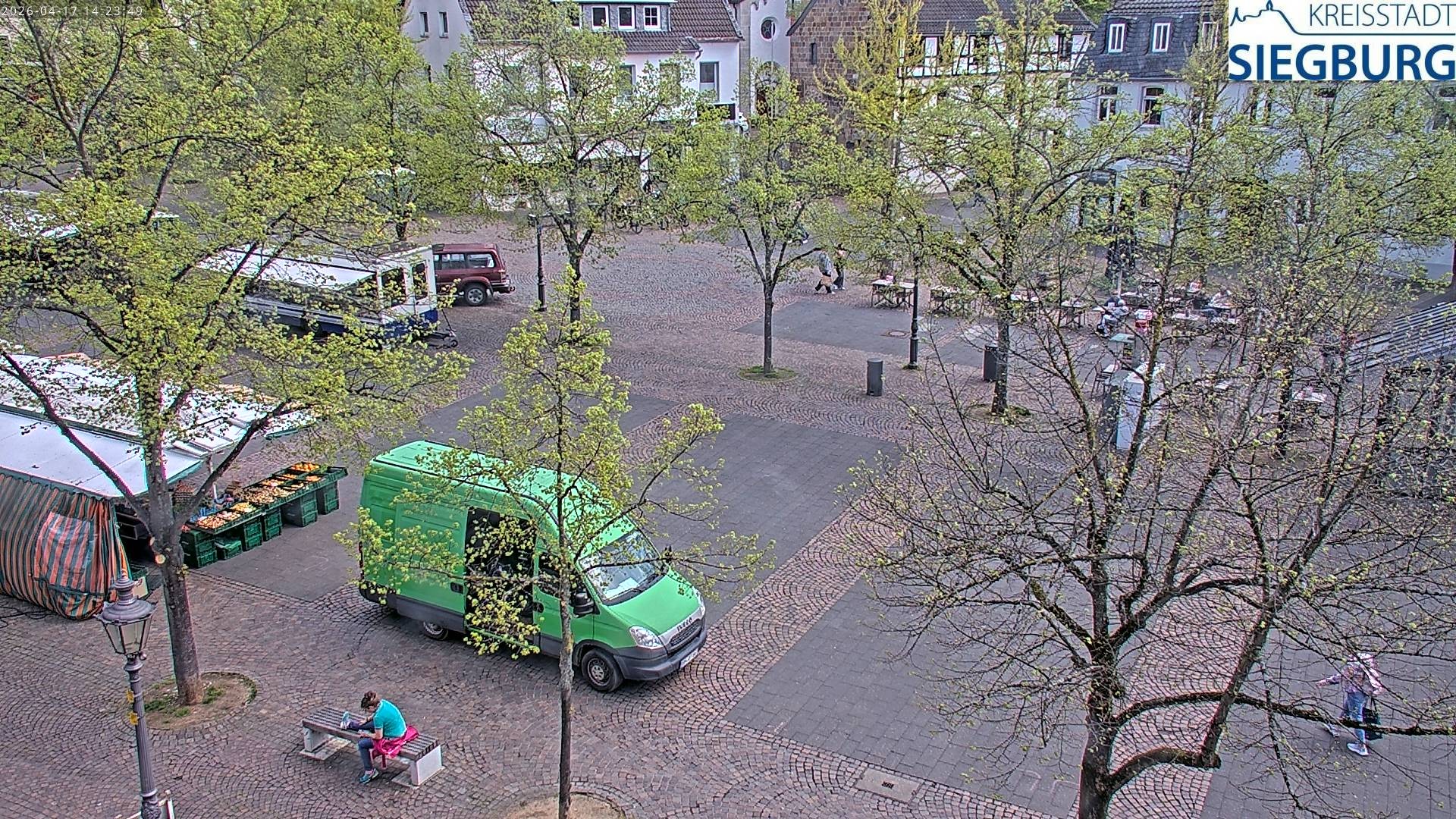 Archiv Foto Webcam Siegburg (Nordrhein-Westfalen) - Blick auf Marktplatz