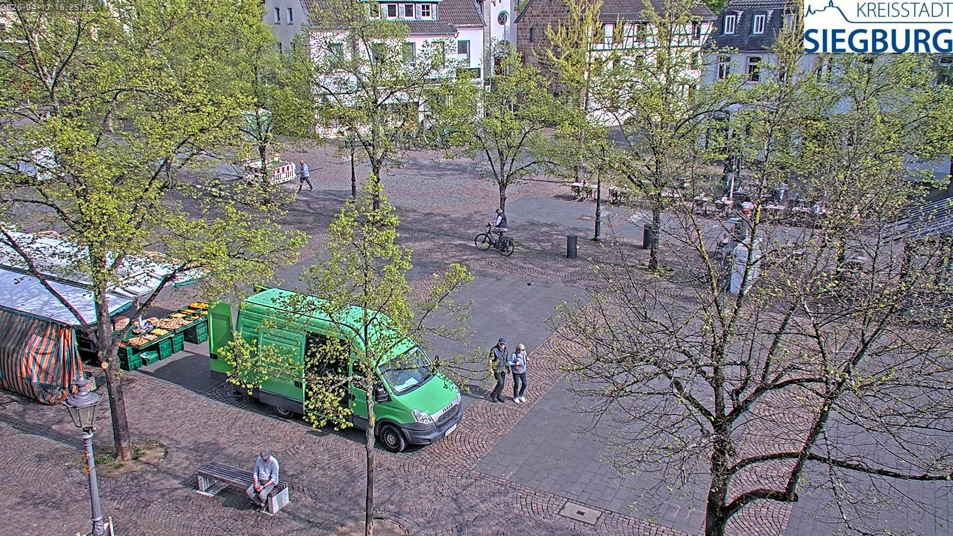 Archiv Foto Webcam Siegburg (Nordrhein-Westfalen) - Blick auf Marktplatz