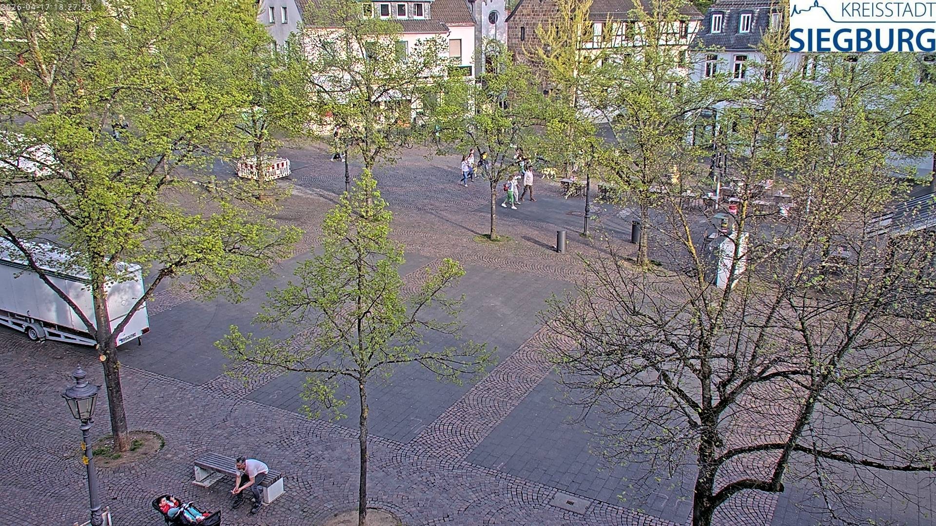 Archiv Foto Webcam Siegburg (Nordrhein-Westfalen) - Blick auf Marktplatz