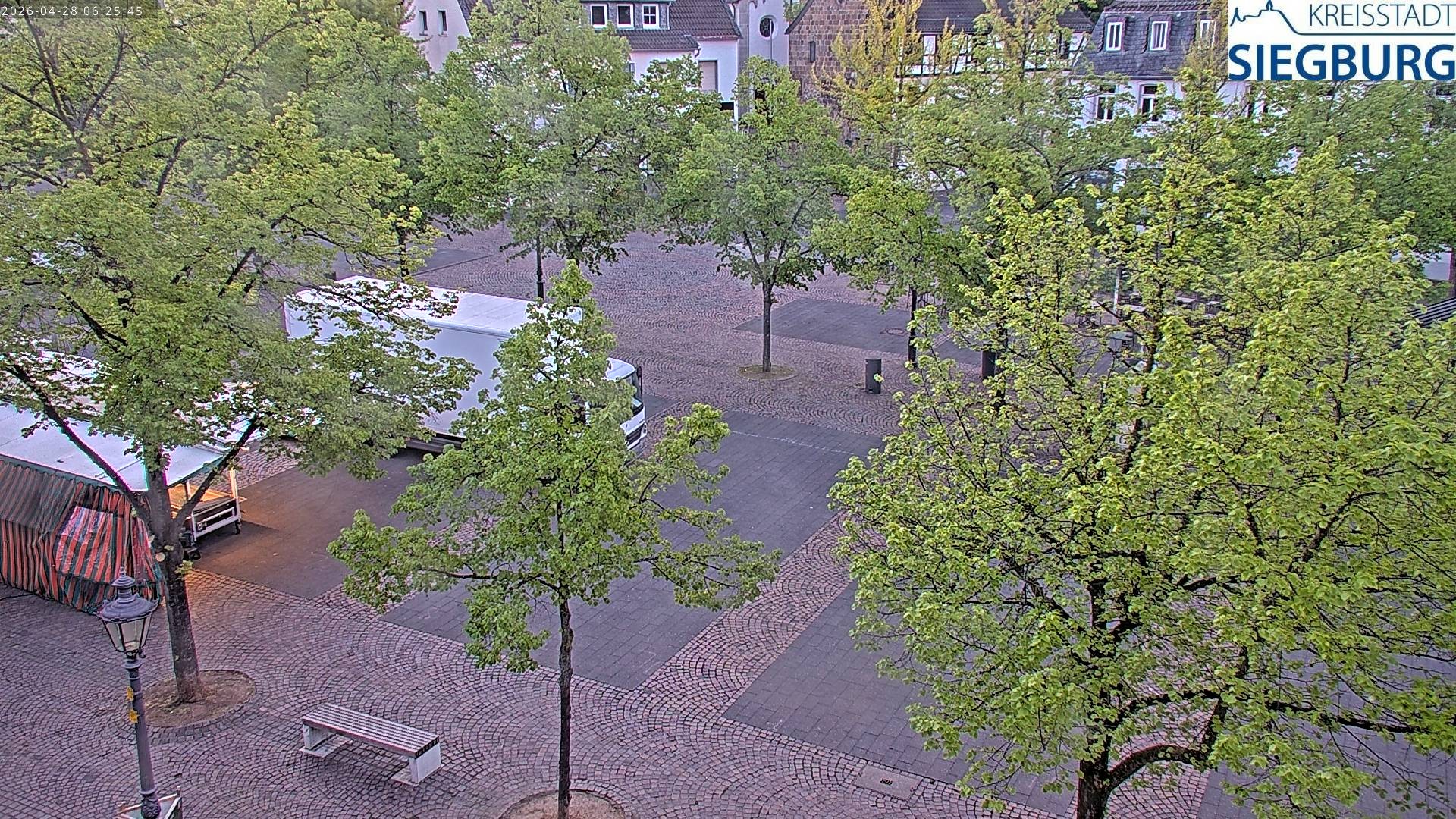 Archiv Foto Webcam Siegburg (Nordrhein-Westfalen) - Blick auf Marktplatz
