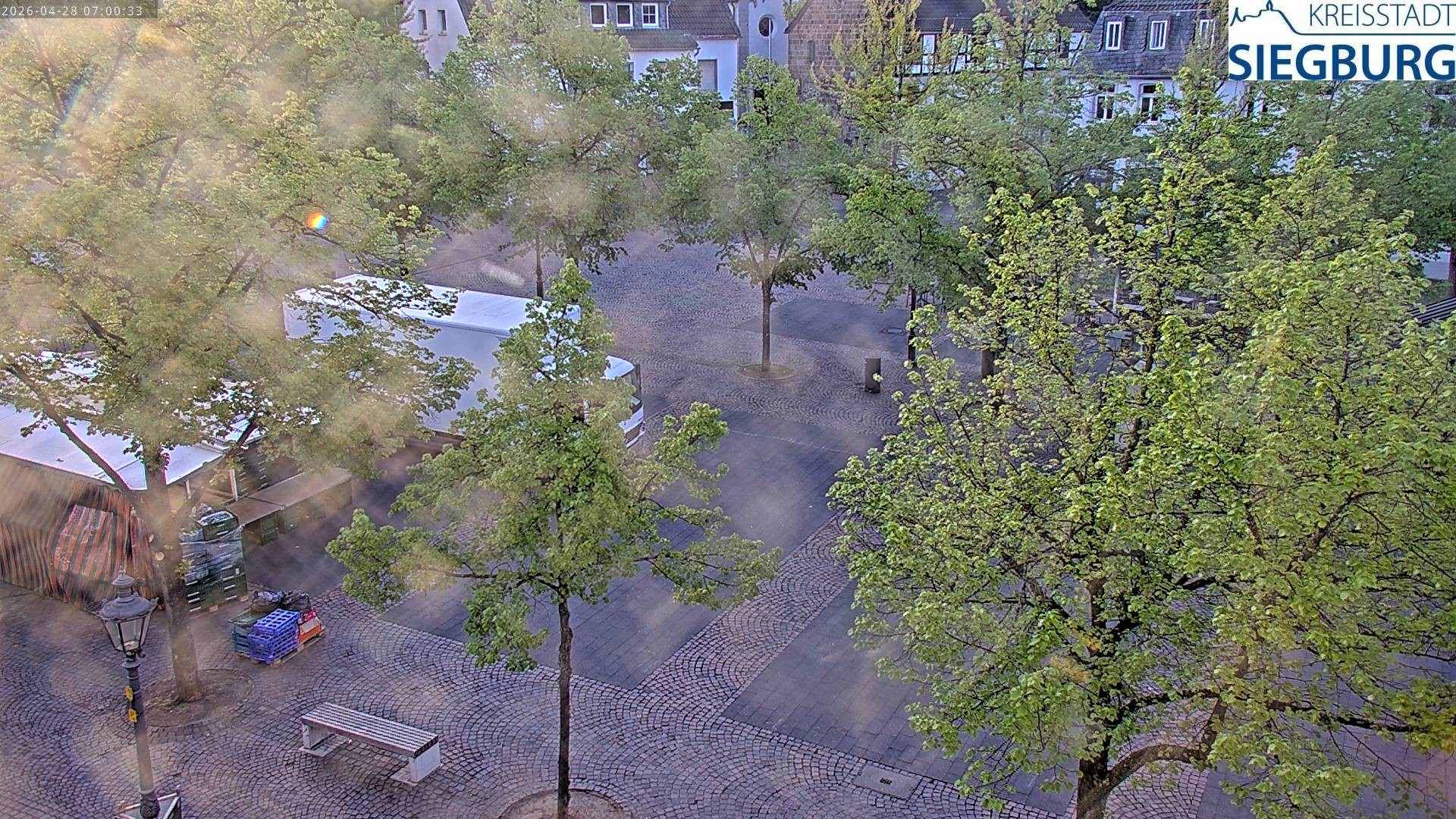 Archiv Foto Webcam Siegburg (Nordrhein-Westfalen) - Blick auf Marktplatz
