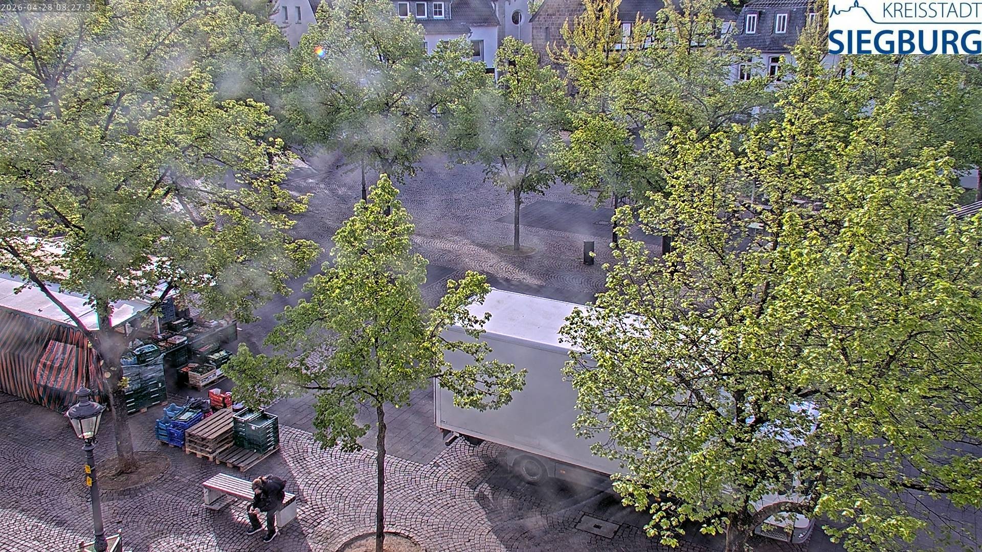 Archiv Foto Webcam Siegburg (Nordrhein-Westfalen) - Blick auf Marktplatz