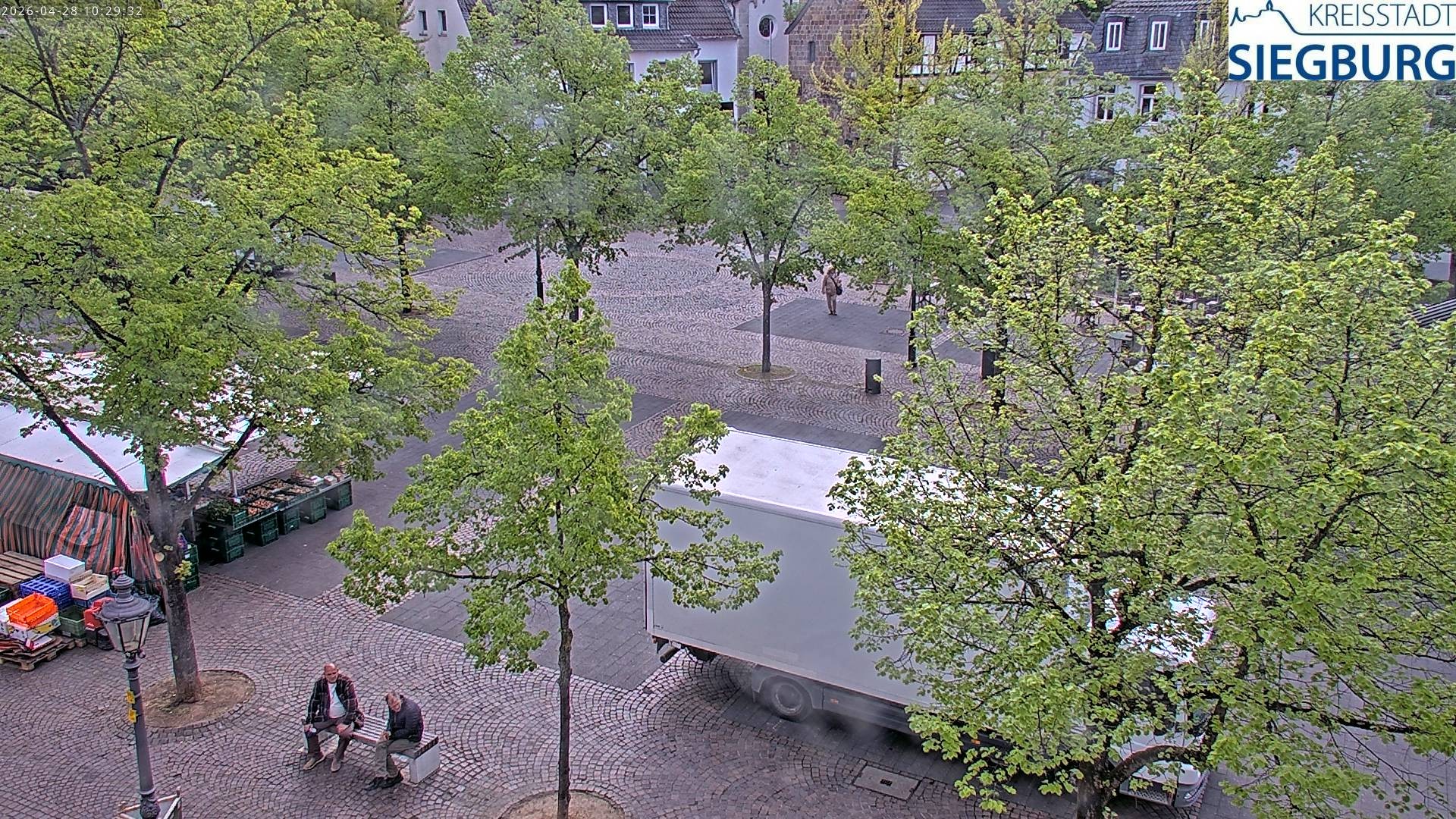 Archiv Foto Webcam Siegburg (Nordrhein-Westfalen) - Blick auf Marktplatz