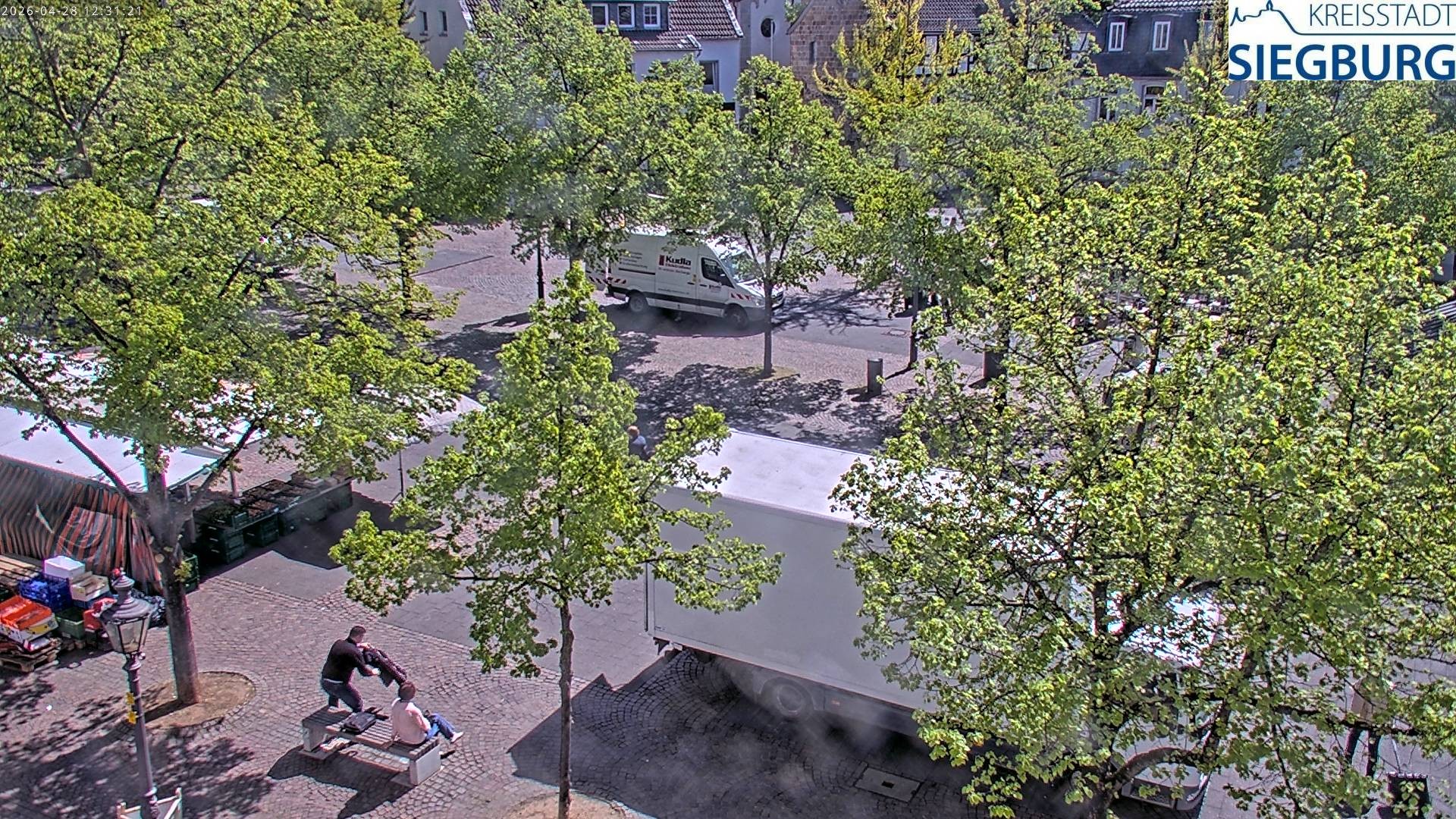 Archiv Foto Webcam Siegburg (Nordrhein-Westfalen) - Blick auf Marktplatz