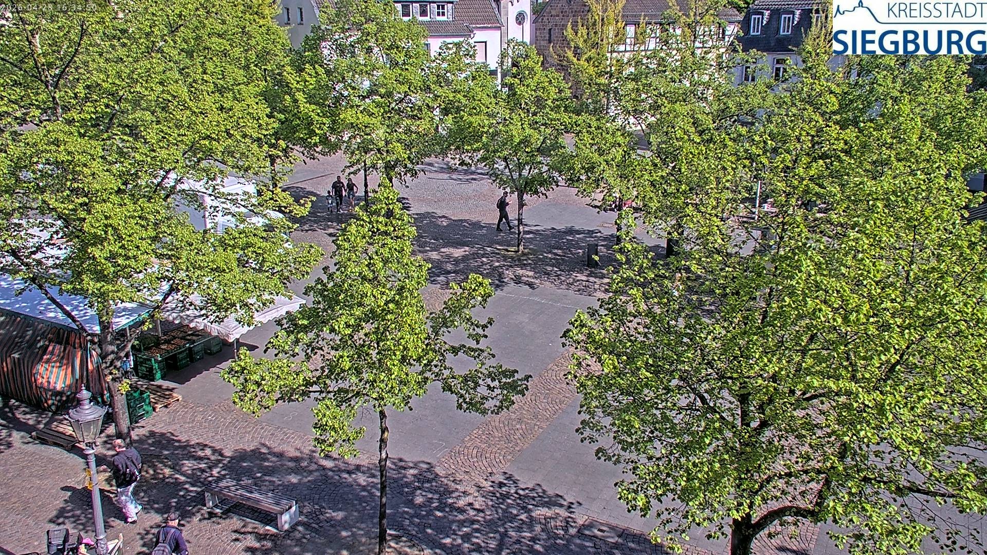 Archiv Foto Webcam Siegburg (Nordrhein-Westfalen) - Blick auf Marktplatz