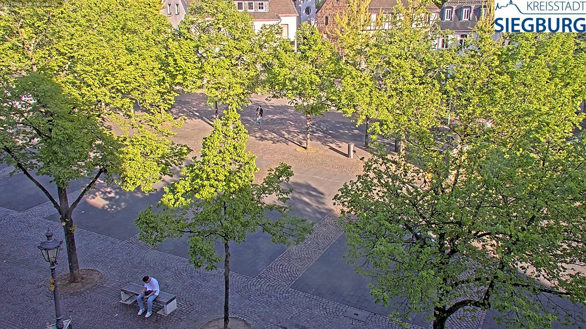 Archiv Foto Webcam Siegburg (Nordrhein-Westfalen) - Blick auf Marktplatz