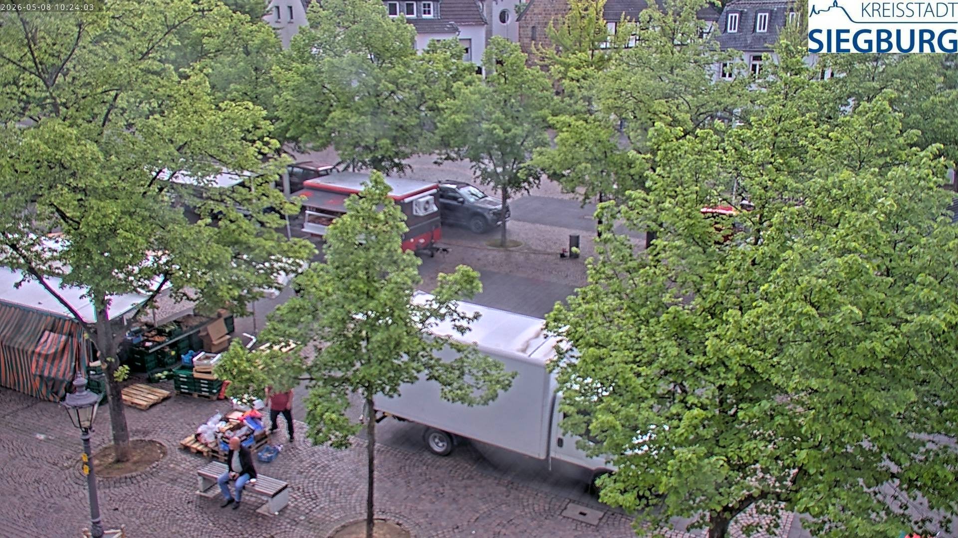 Archiv Foto Webcam Siegburg (Nordrhein-Westfalen) - Blick auf Marktplatz