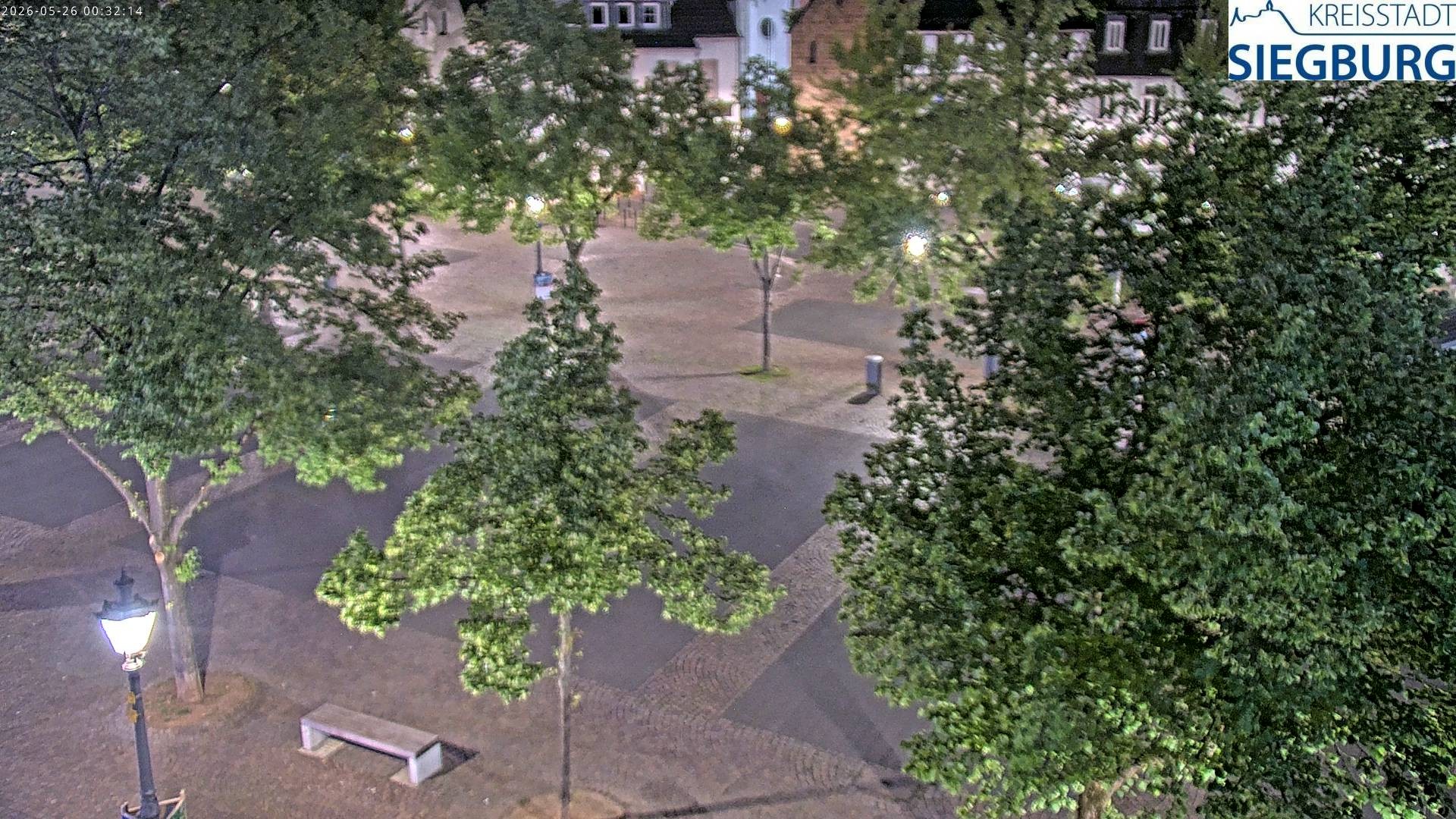 Archived image Webcam Siegburg (Noth Rhine-Westphalia) - View towards market square