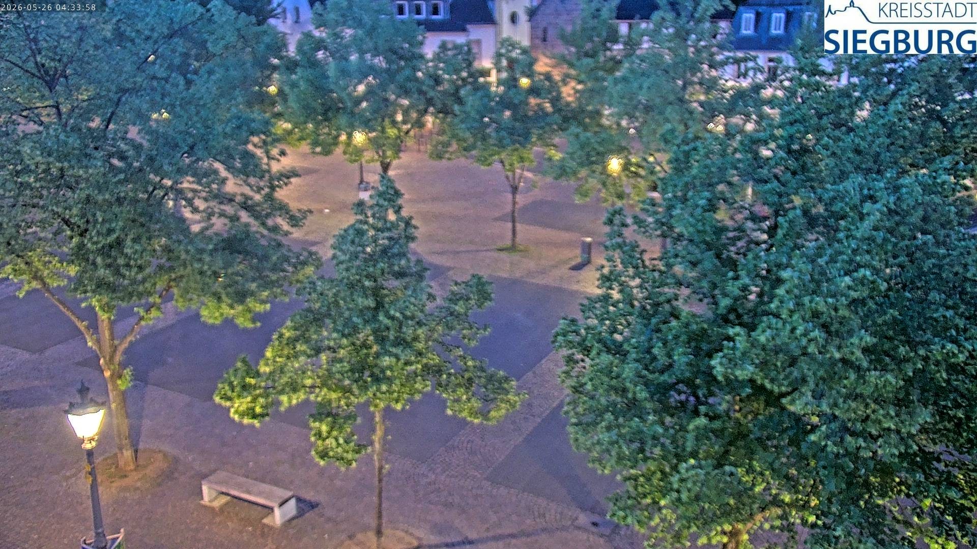 Archived image Webcam Siegburg (Noth Rhine-Westphalia) - View towards market square