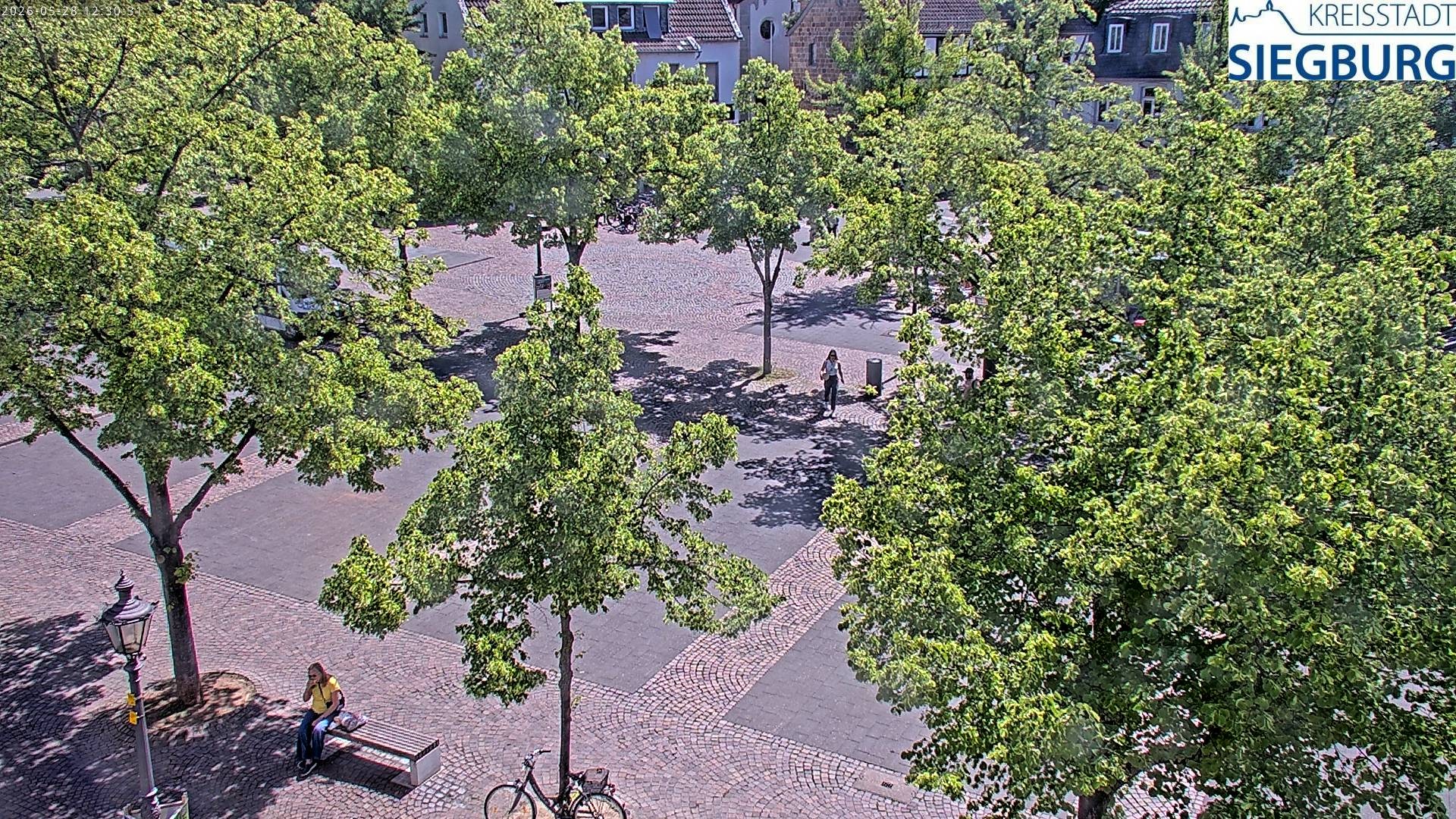 Archiv Foto Webcam Siegburg (Nordrhein-Westfalen) - Blick auf Marktplatz